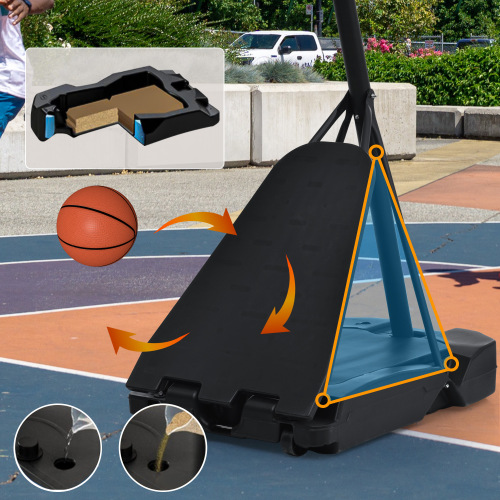 Portable Basketball Hoop Basketball System 8-10ft Height Adjustable for Youth Adults LED Basketball Hoop Lights, Colorful lights, Waterproof,Super Bright to Play at Night Outdoors,Good Gift for Kids、、xpatfood
