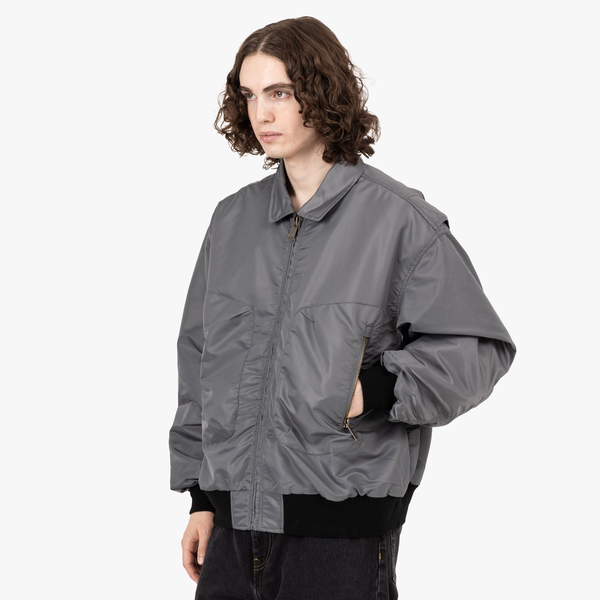  Brain Dead 3D Flight Jacket / Steel、mySite、merchandisen