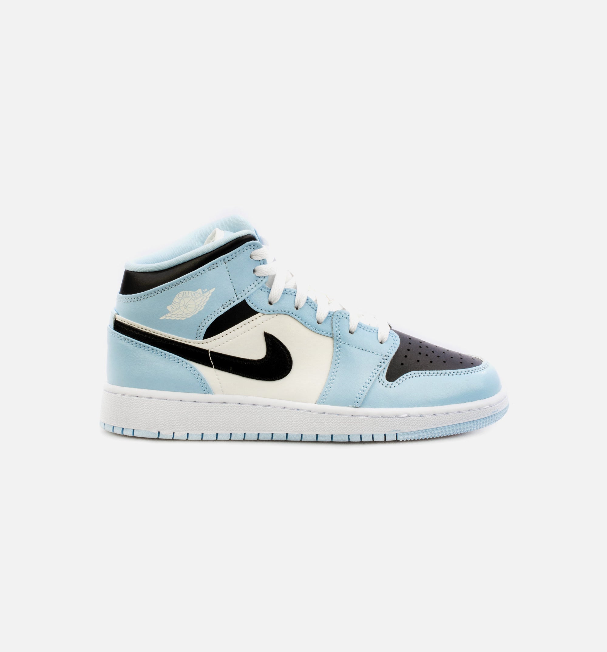 Air Jordan 1 Mid Ice Blue Grade School Lifestyle Shoe - Blue/Black、mySite、dreamappss