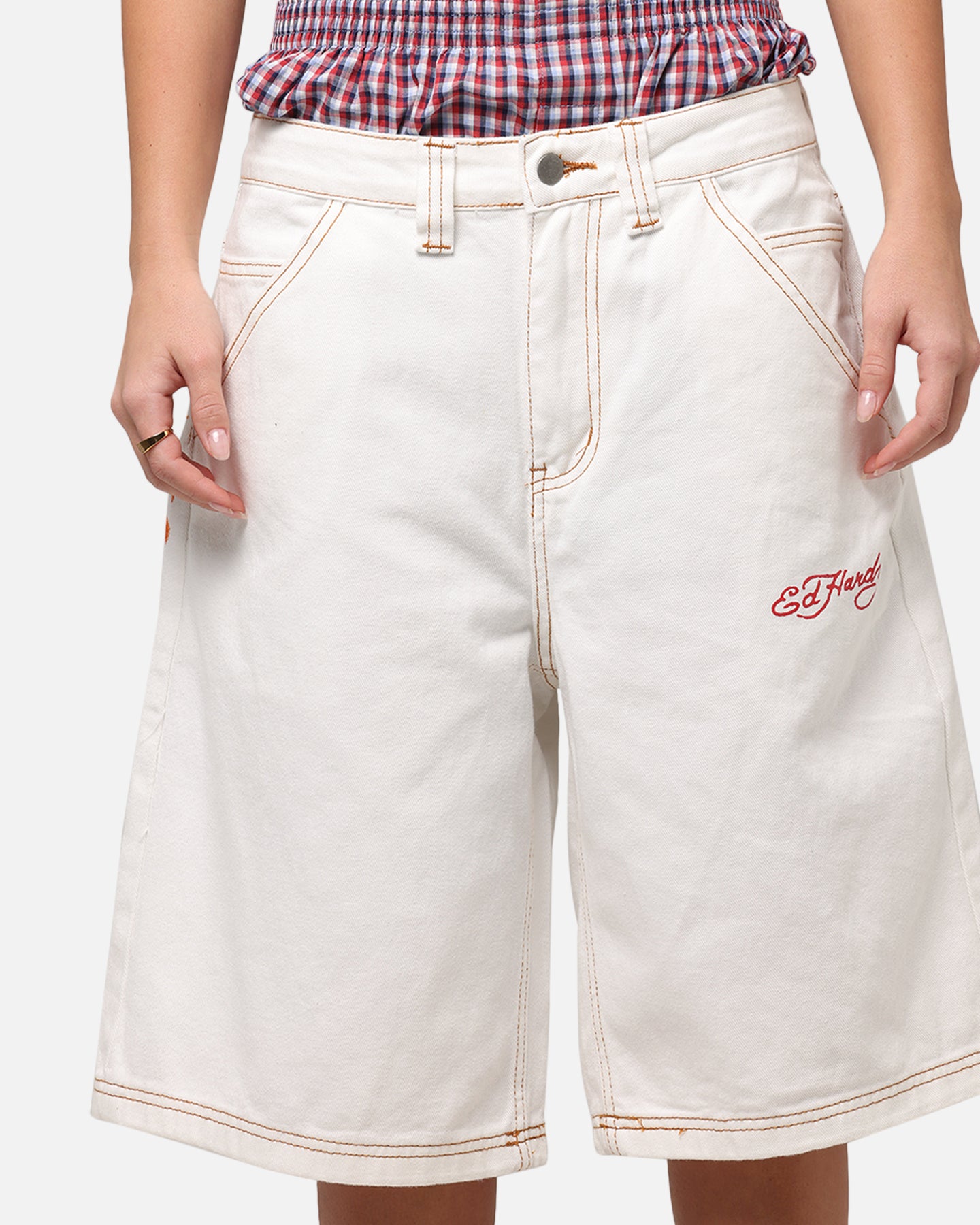 Ed Hardy Tiger Jorts Off White、mySite、zt4zffjzw