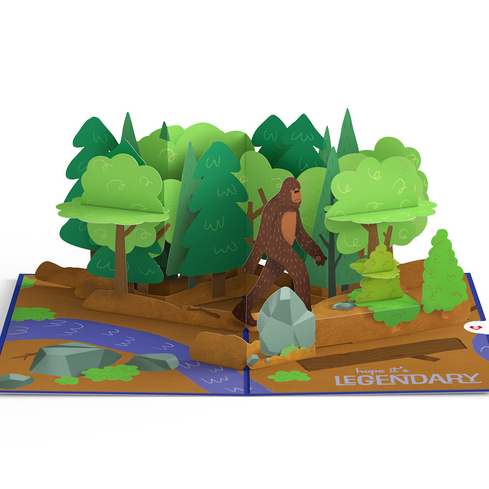 Bigfoot Legendary Birthday Pop-Up Card、mySite、solidvoid