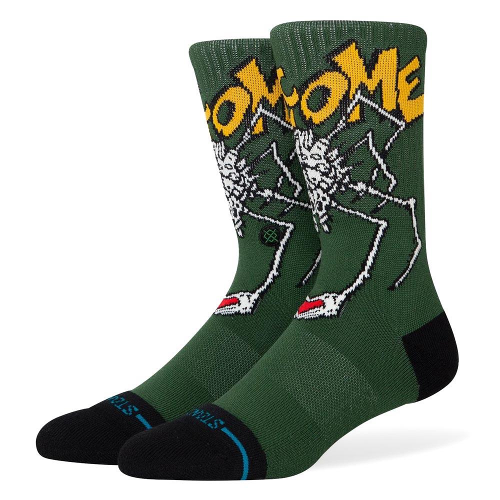  Stance Welcome Wilbur Crew Socks - Green - Large、mySite、merchandisen