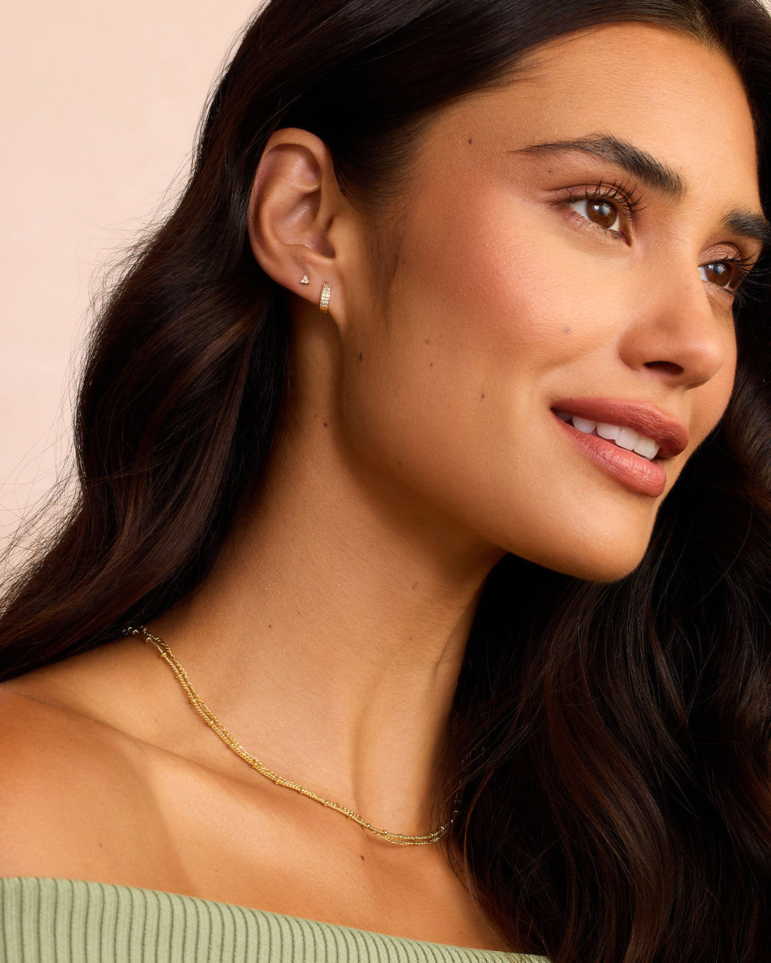 Wilder Shimmer Single Huggie、mySite、hinf8tx79