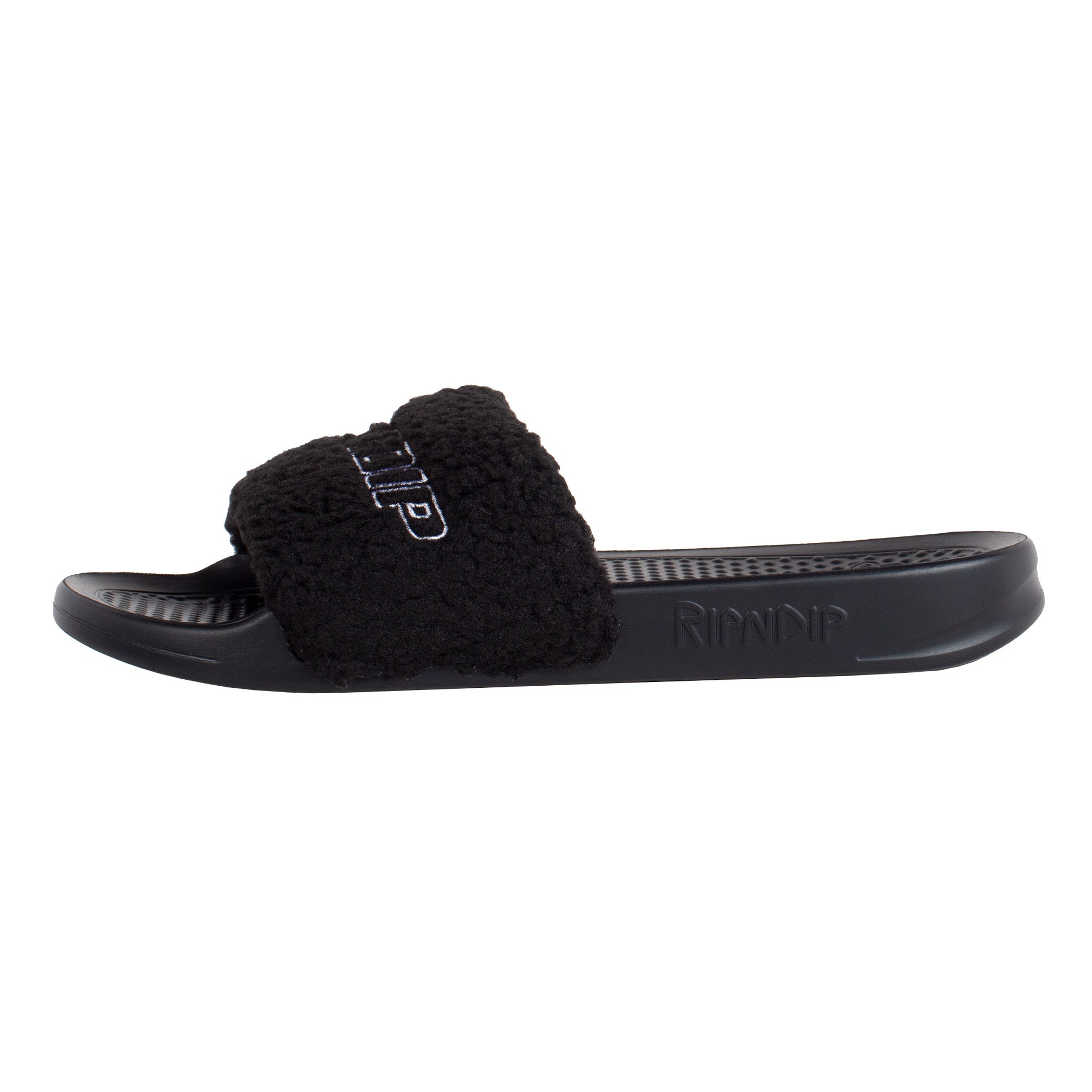  Ripndip Sherpa Slides (Black)、mySite、merchandisen