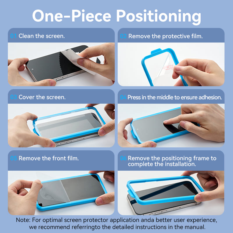 Vention HD Tempered Glass Screen Protector for iPhone 15 with Easy-Installation Tool、mySite、fannypackpong