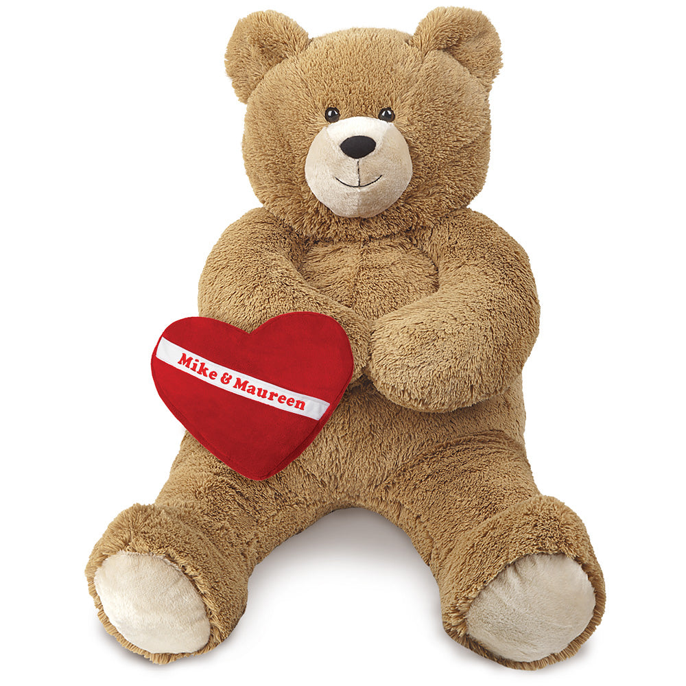 3 Ft. Hunka Love Bear with Huggable Heart Pillow、mySite、g9winljtr