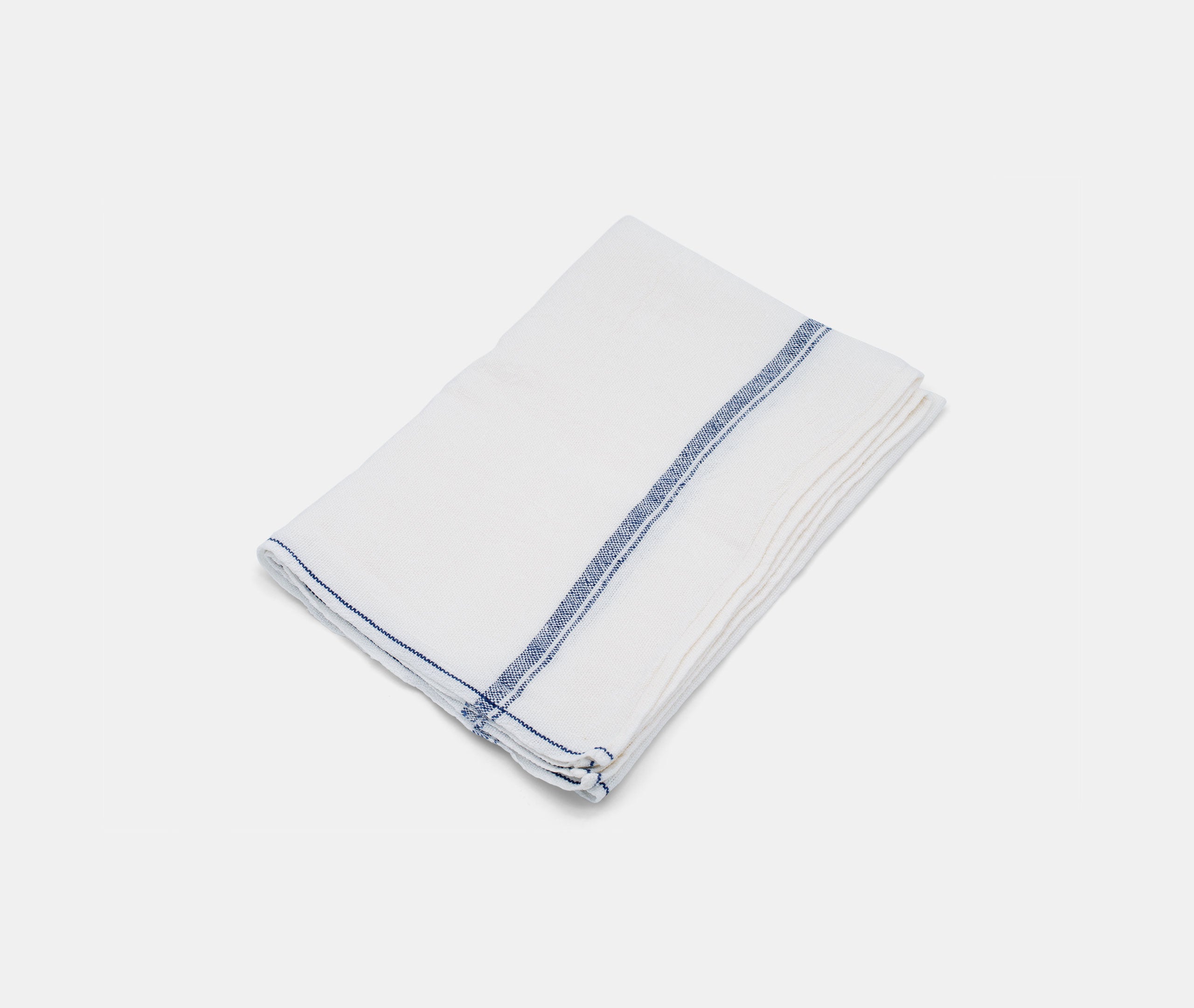 Linen Tea Towel - Blue Stripe、mySite、topwebapps