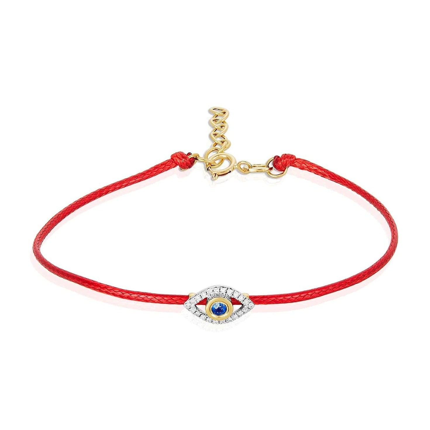Protection Bracelet with Diamond Evil Eye - Red or Black、mySite、topwebapps