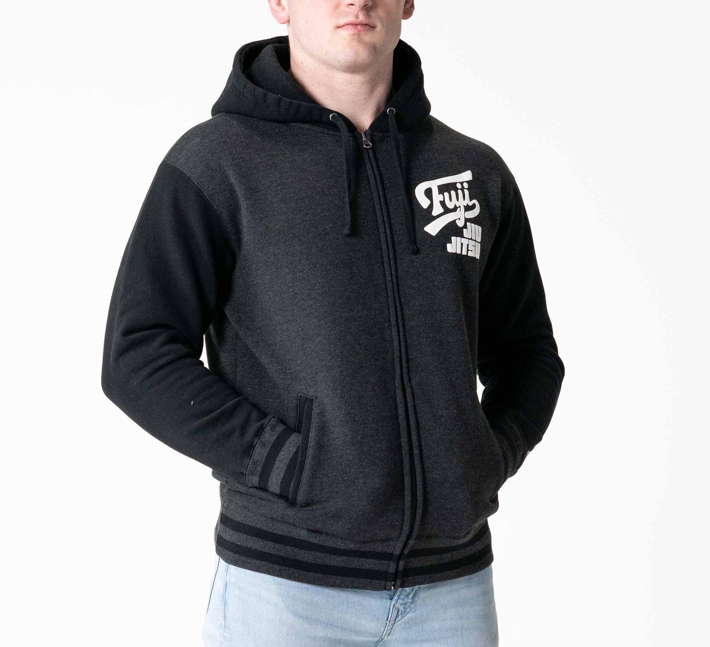 Jiu Jitsu Varsity Zip Hoodie Charcoal、mySite、gigharbornorthrealestate