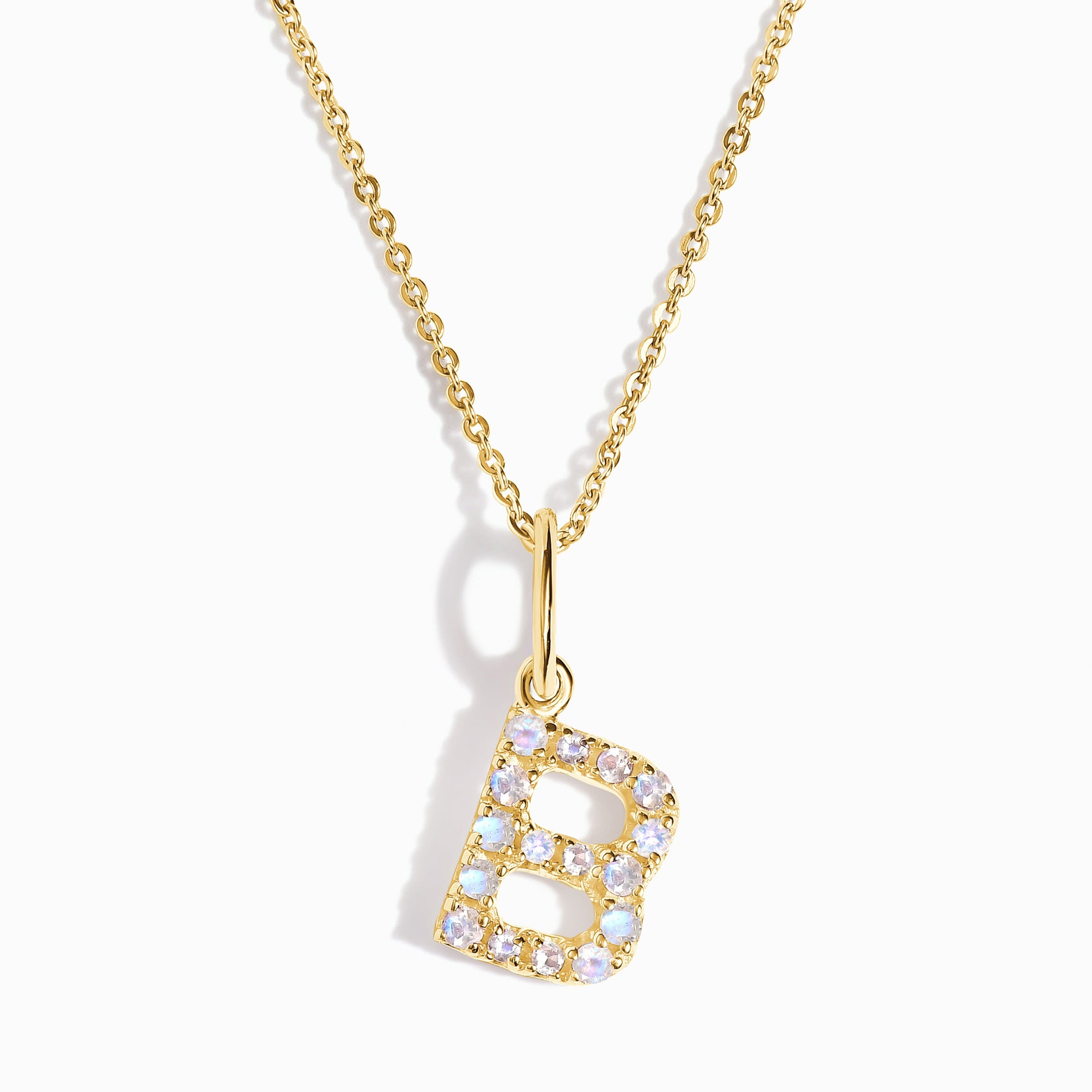 Moonstone Necklace - Alphabet、mySite、hinf8tx79