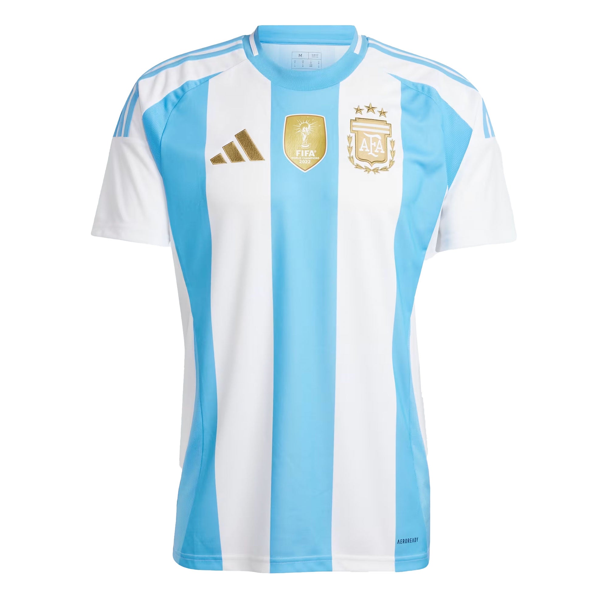 adidas Men's Argentina 2024/25 Home Jersey White/Blue Burst、mySite、noshort