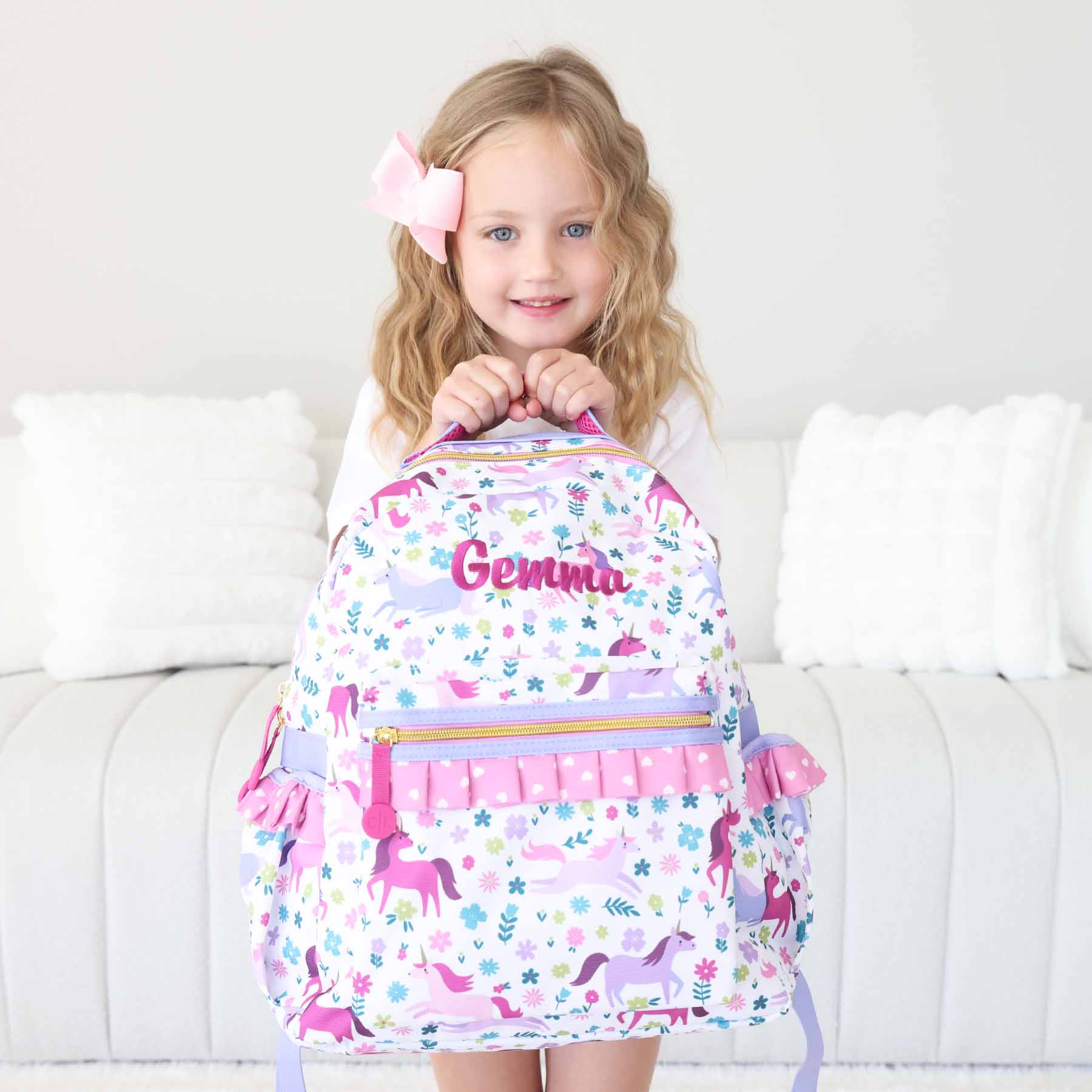  Kids Personalized Ruffle Backpack | Magical Meadow、mySite、layawaytickets