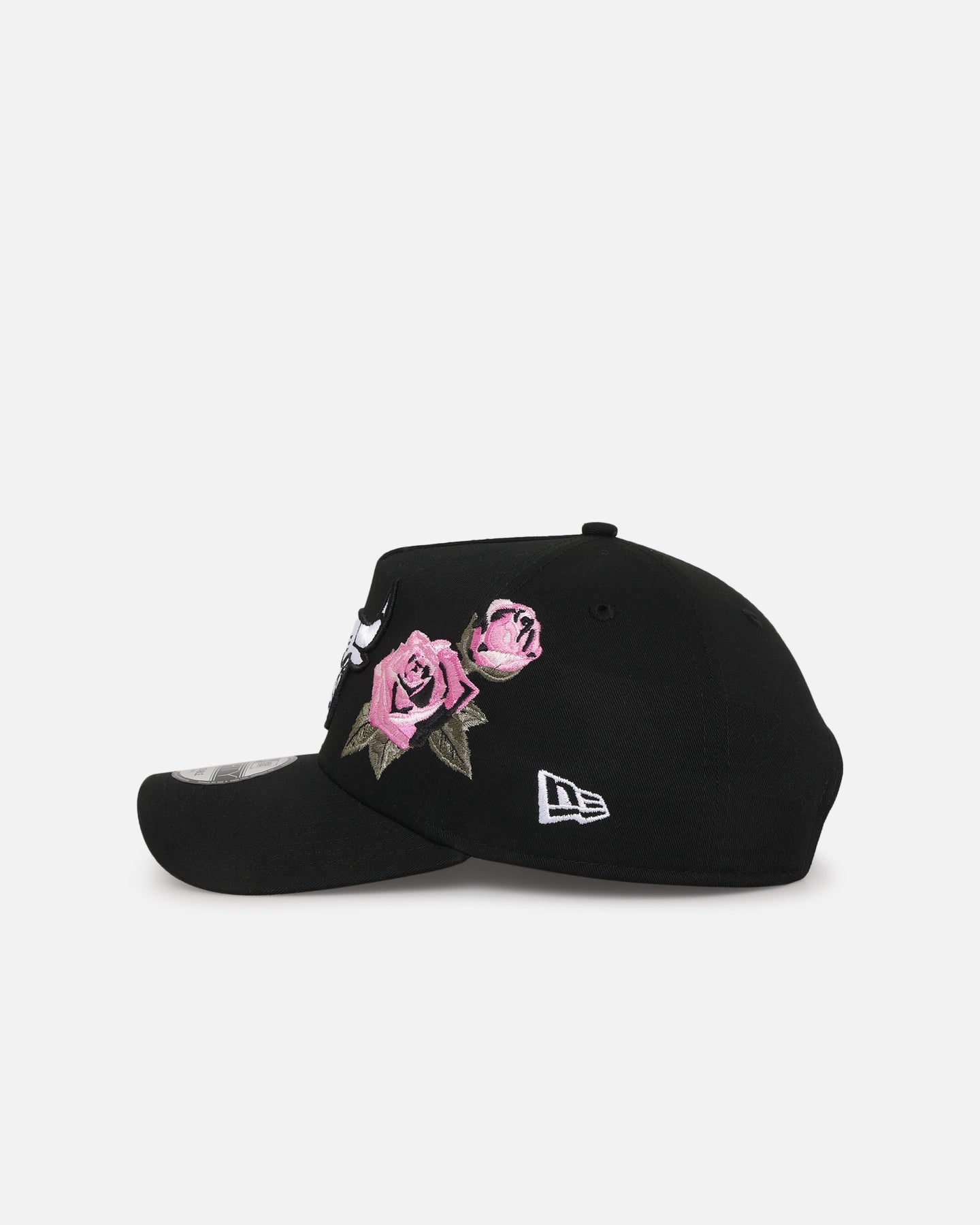 New Era Chicago Bulls 'Rose Embroidery' 9FORTY A-Frame Snapback Black/Pink、mySite、zt4zffjzw