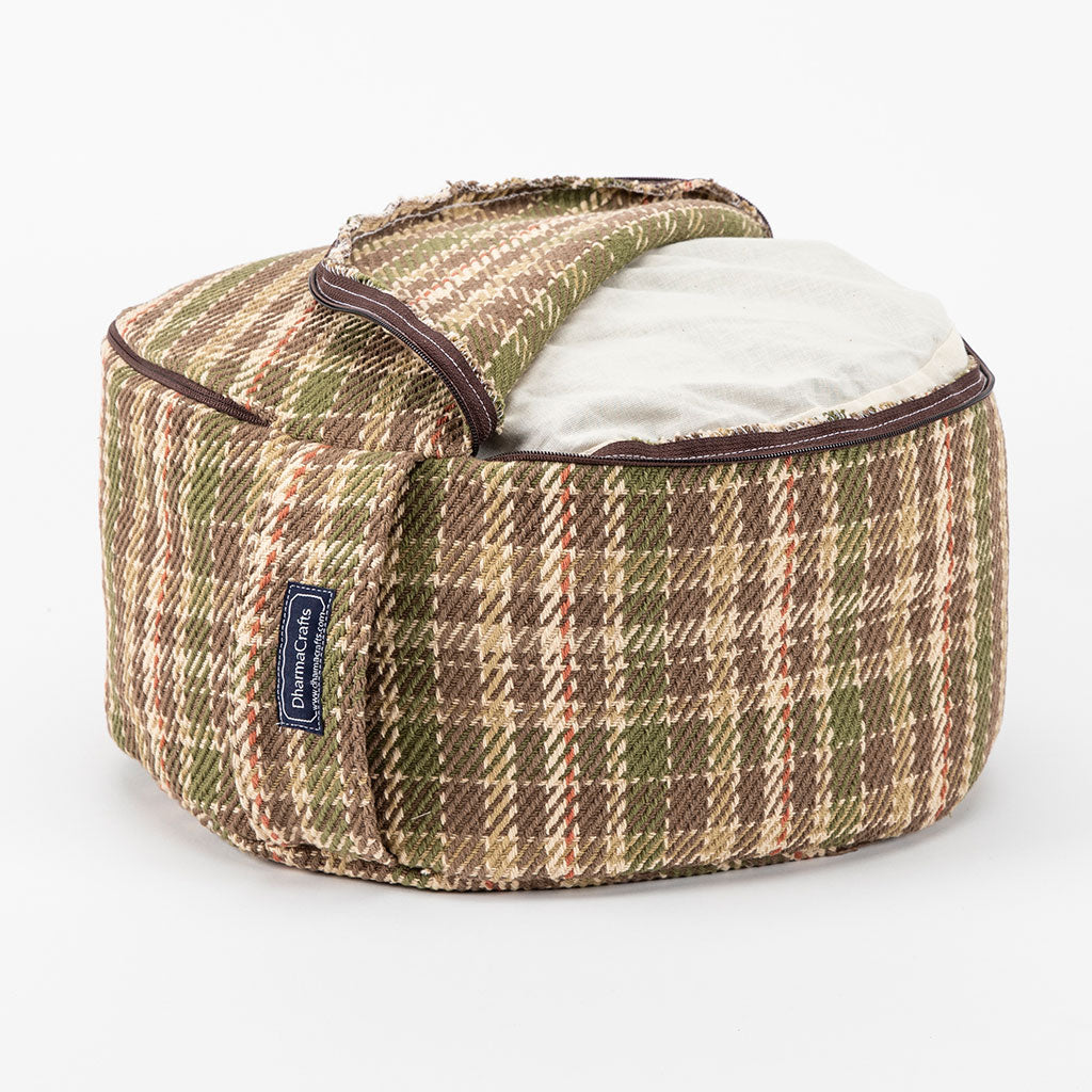 Vintage Tartan Buckwheat Hull Zafu - COVER ONLY、mySite、topwebapps