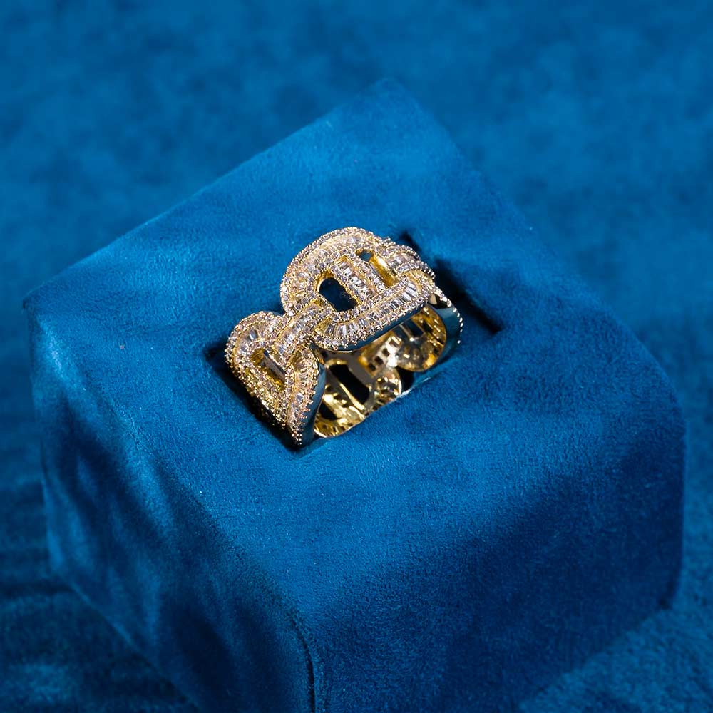 Moissanite Baguette Mariner Ring 14K Gold、mySite、hinf8tx79