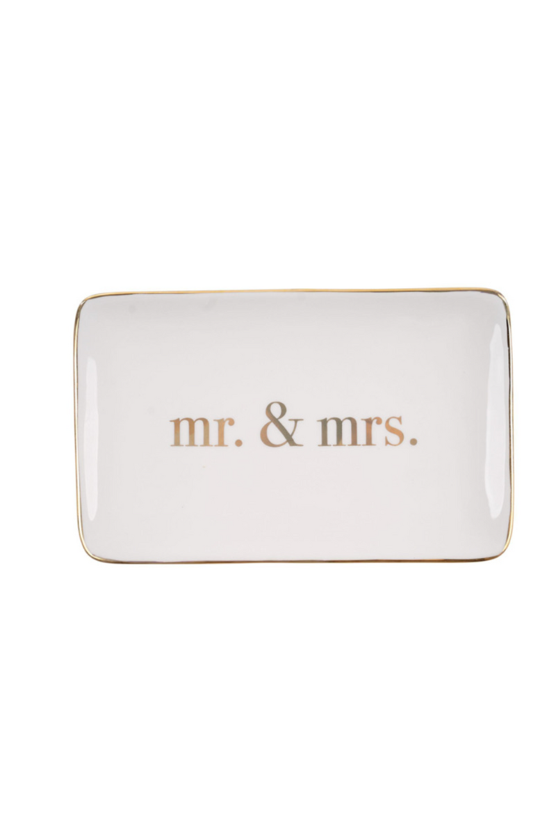 Gold Mr. & Mrs. Trinket Tray、mySite、hinf8tx79