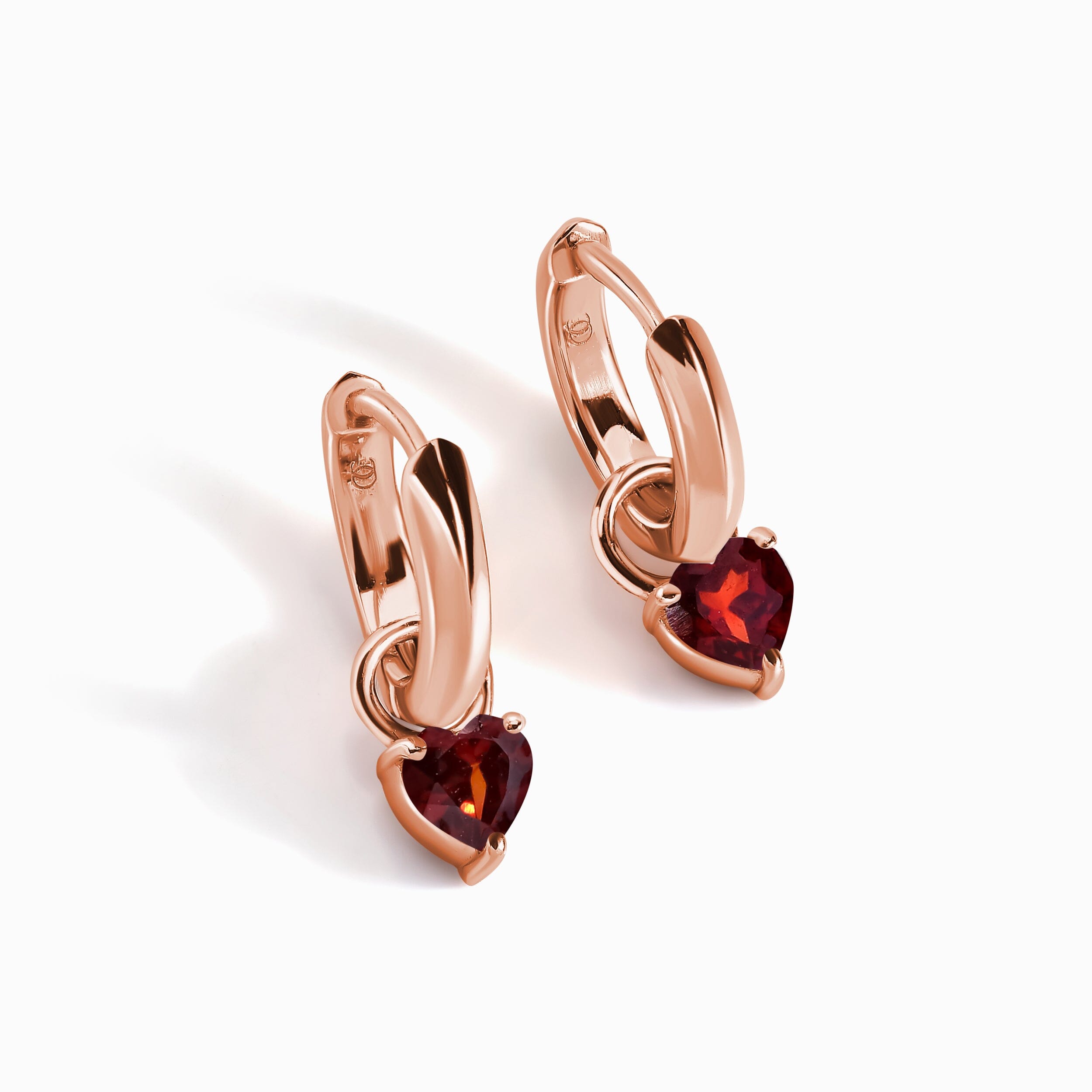 Garnet Earrings - Love Hoops、mySite、hinf8tx79