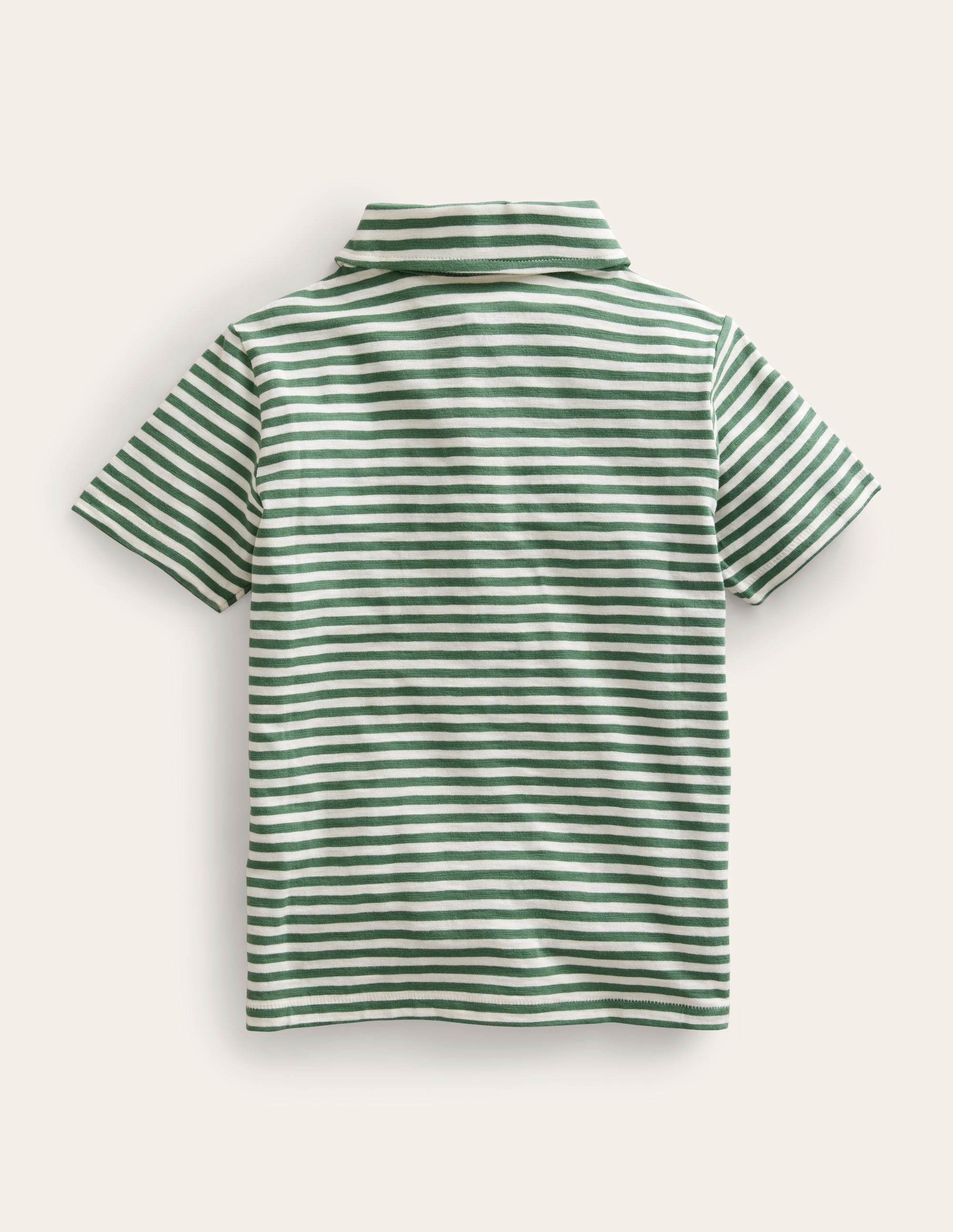 Striped Slubbed Polo Shirt-Rosemary/Ivory、mySite、ashleygrahame