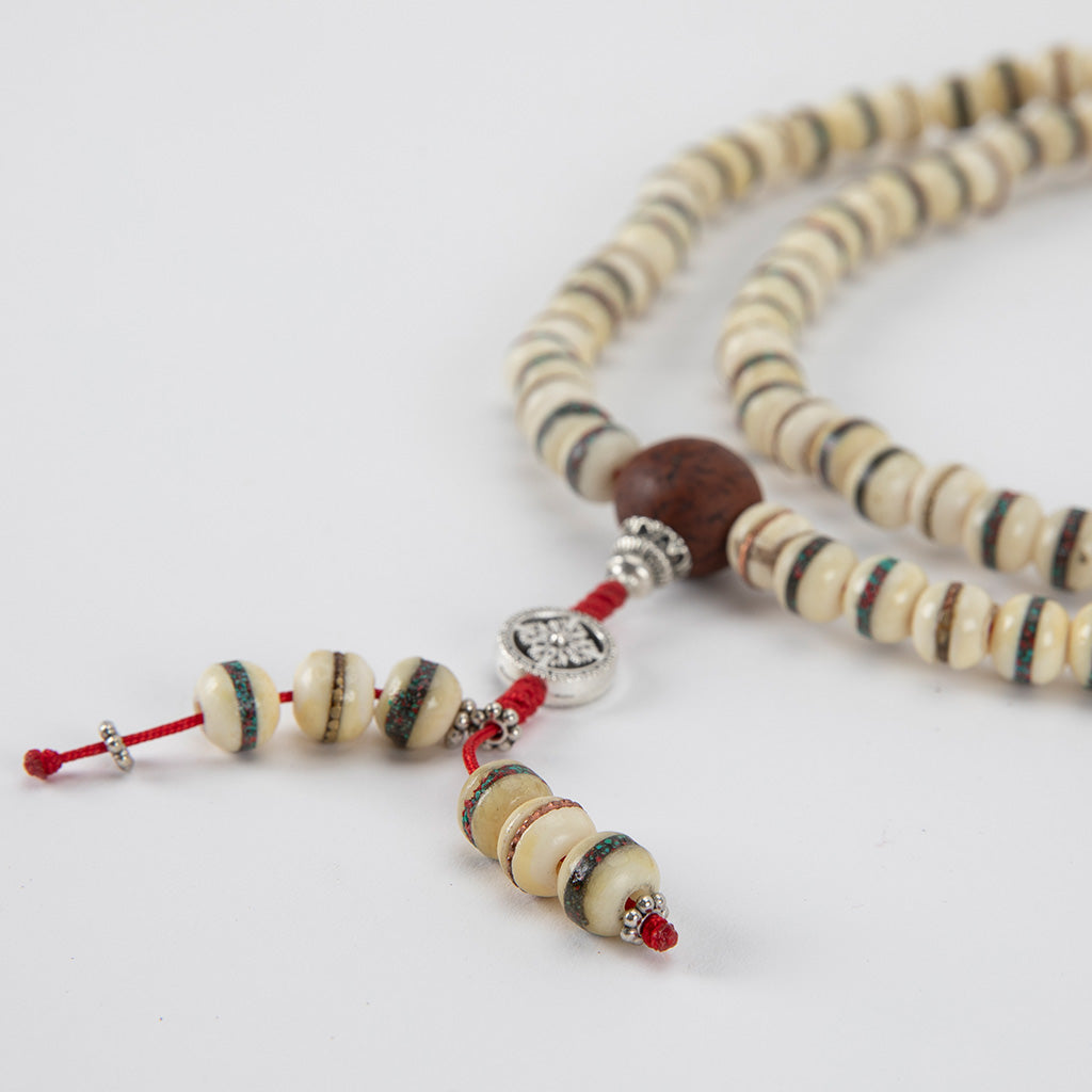 White Yak Bone & Bodhi Seed Mala、mySite、topwebapps