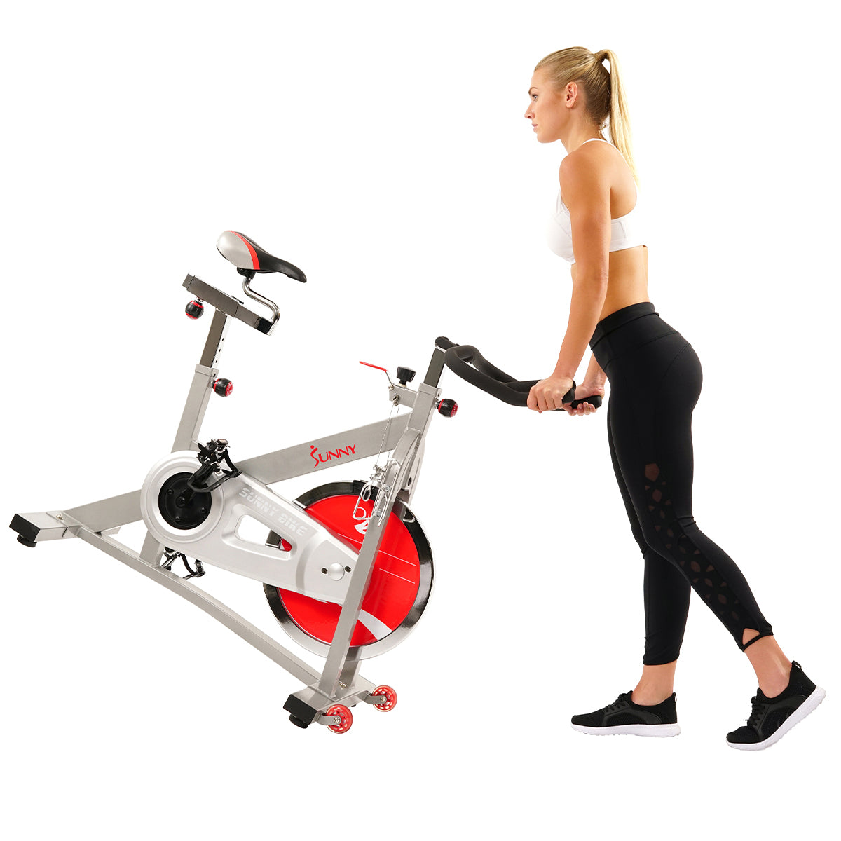  40 lb Flywheel Belt Drive Stationary Pro Indoor Cycling Bike、mySite、ghnorth