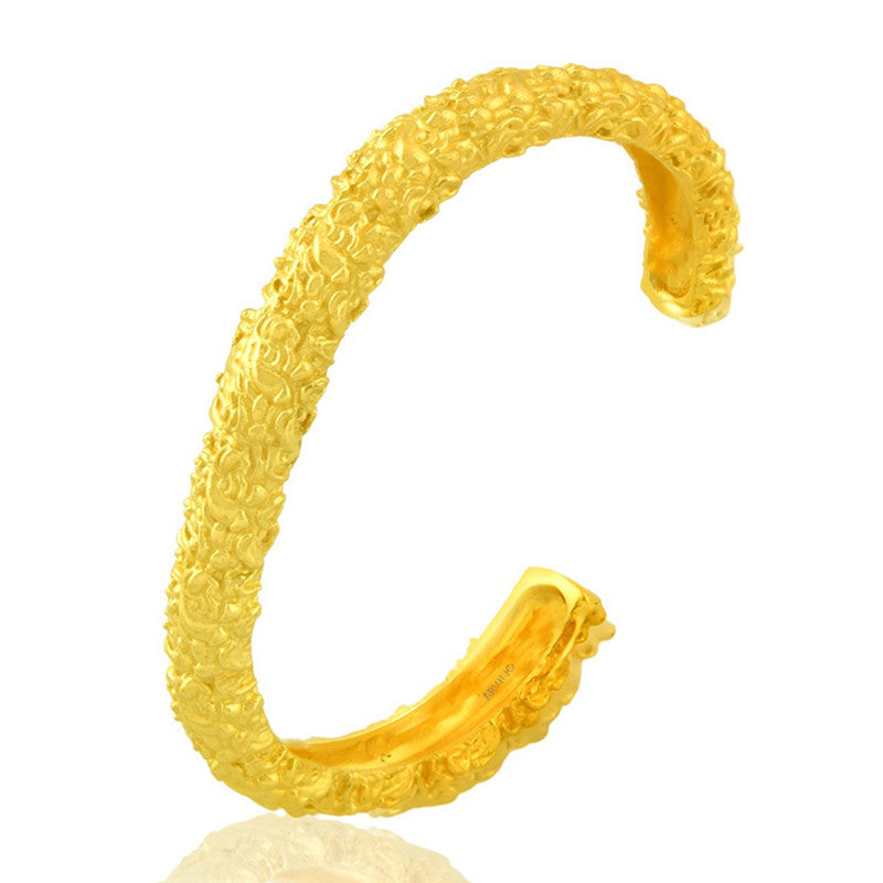 Textured Hand Cuff | 14K Gold Plated、mySite、camillekostekn