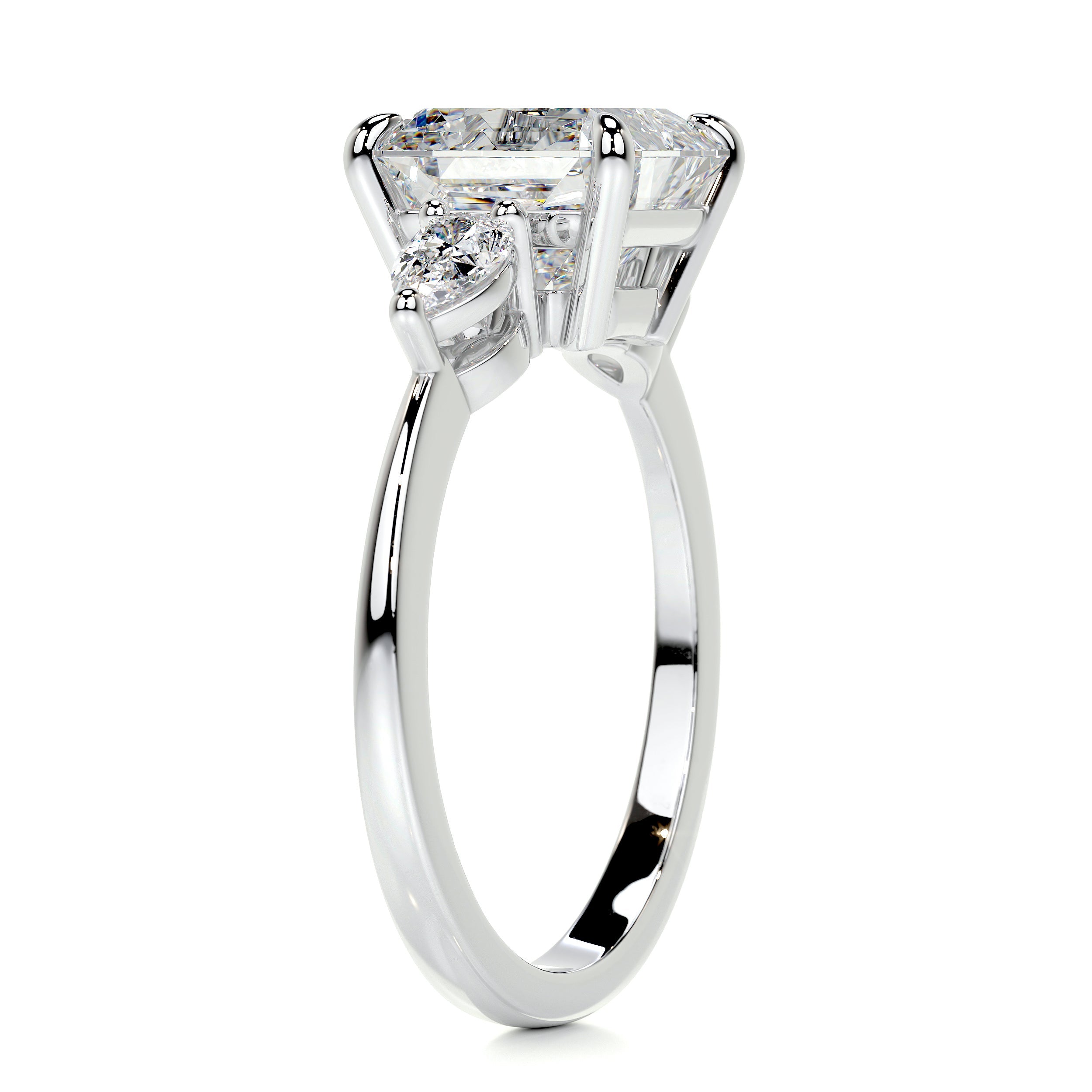 Tai Moissanite & Diamond Ring -14K White Gold (RTS)、mySite、hinf8tx79
