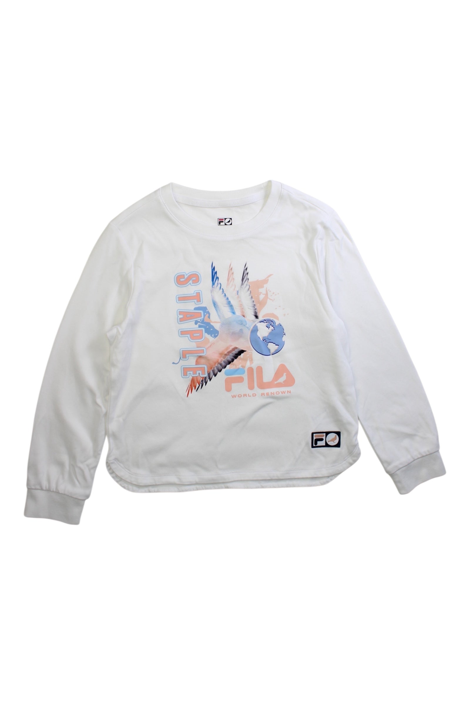 Fila Graphic Long Sleeve T-Shirt Size 7Y、mySite、g9winljtr
