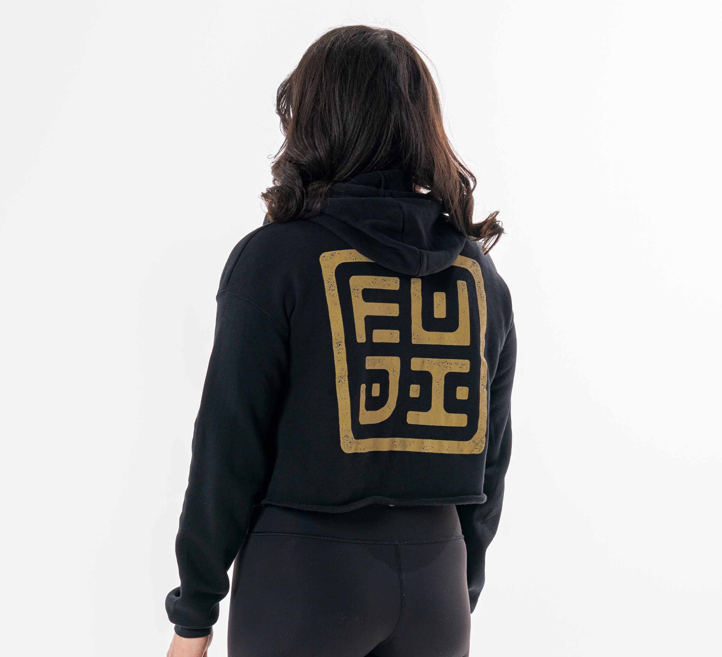 Womens Crop Hoodie Black、mySite、gigharbornorthrealestate