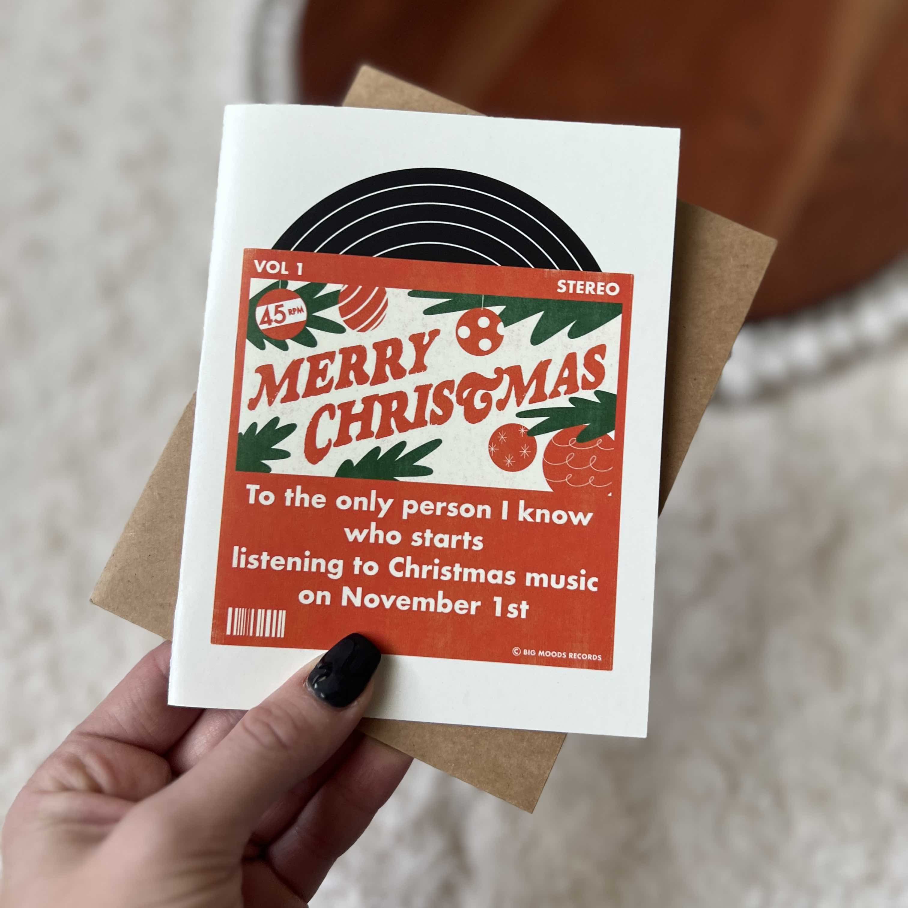  To the only person I know who starts listening to xmas music on nov 1st card、mySite、elrpsem3k