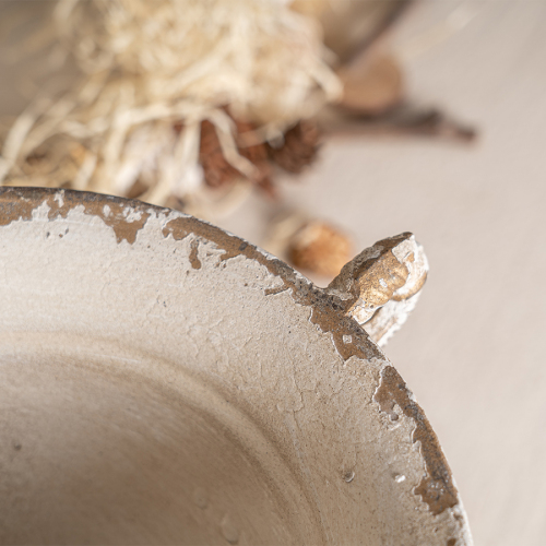  Vintage Double-Handled Flower Pot for Timeless Home Décor, Ideal for Showcasing Plants and Adding Charm to Your Space、、yumabirdnaturehistoryfestival