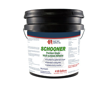 EAST BAY - 491 SCHOONER PREMIUM MULTI PURPOSE ADHESIVE 4 GALLON