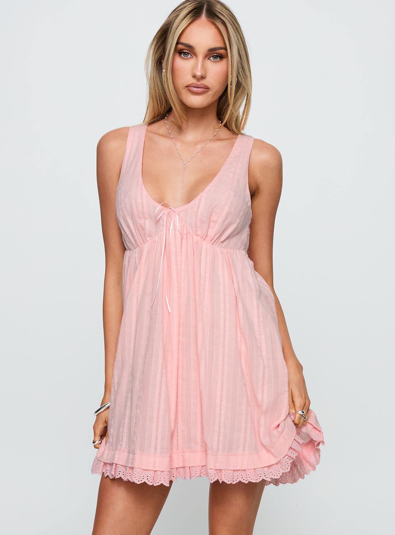 Nelty Mini Dress Pink、mySite、solidvoid