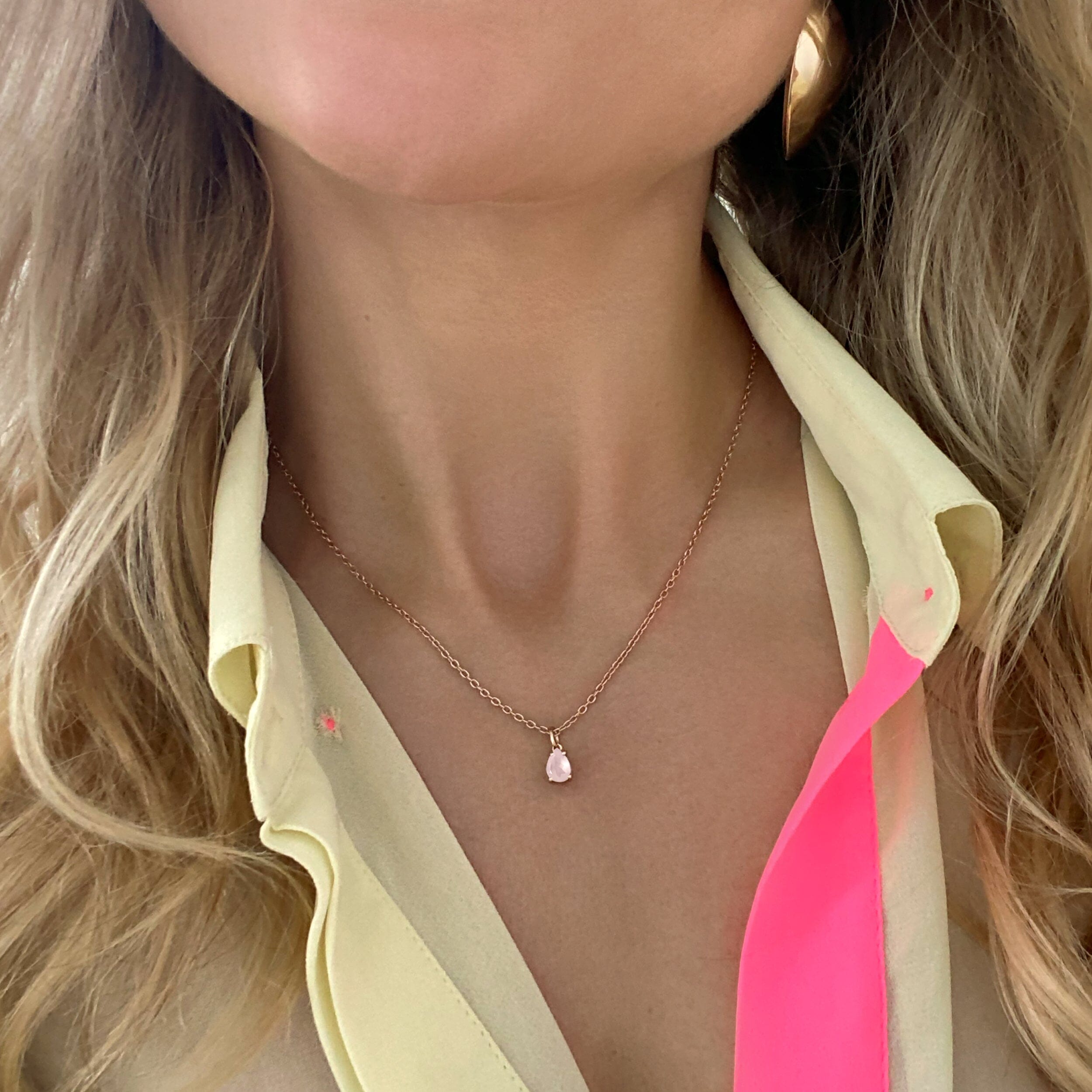 Rose Quartz Necklace - Worthiness Gift、mySite、hinf8tx79