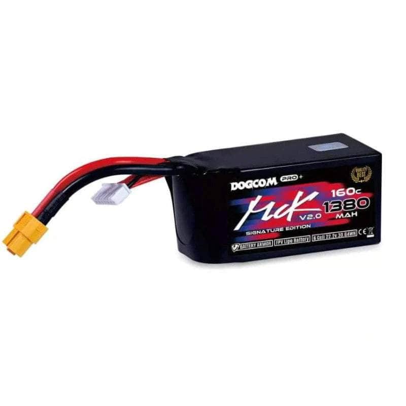  DogCom MCK EDITION V2.0 22.2V 6S 1380mAh 160C LiPo Battery - XT60、mySite、merchandisen