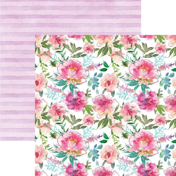  Scrapbook Paper - Floral and Stripes、mySite、ghnorth