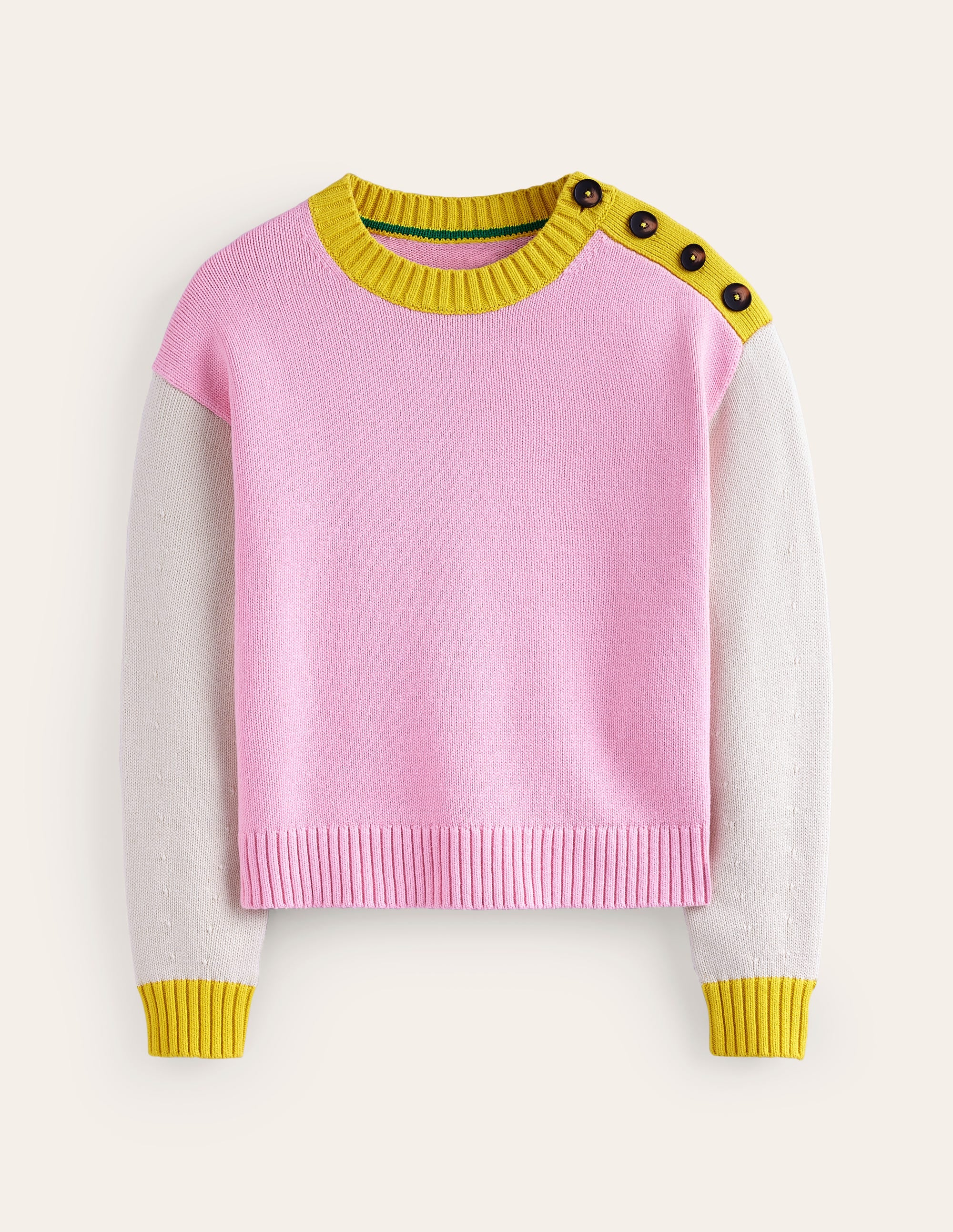  Hotch Potch Cotton Jumper-Blossom Pink, Warm Ivory、mySite、ashleygrahame