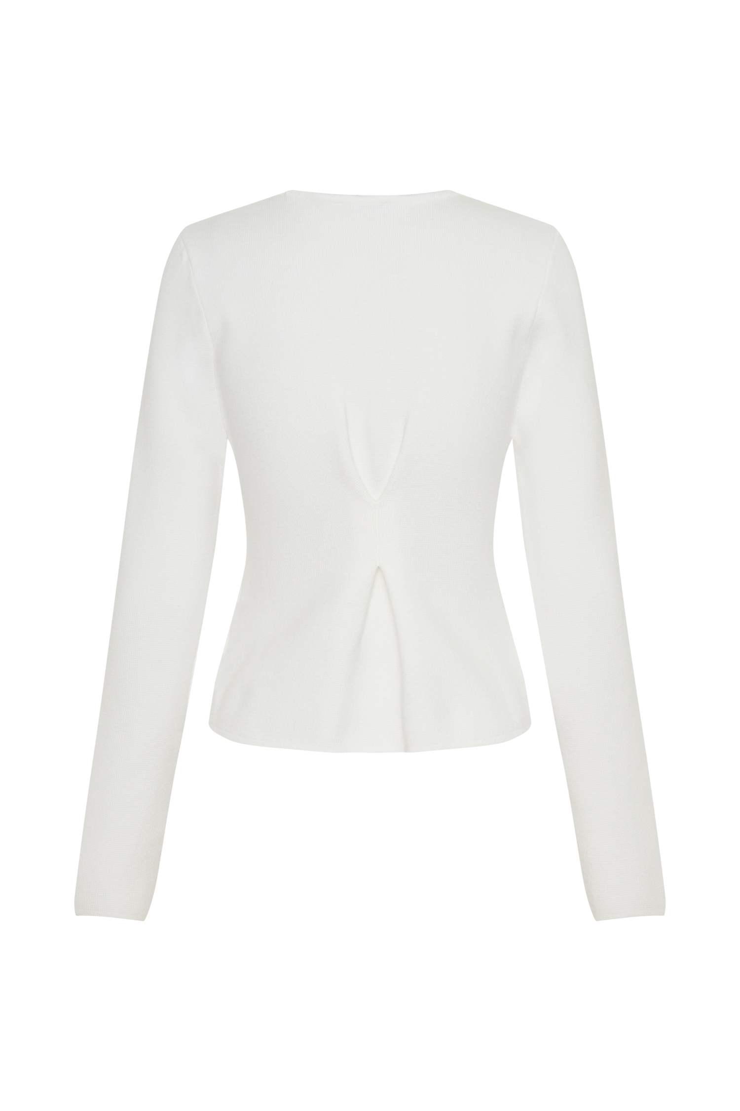 Veda Wide Sleeve Knit Cardigan - White、mySite、solidvoid