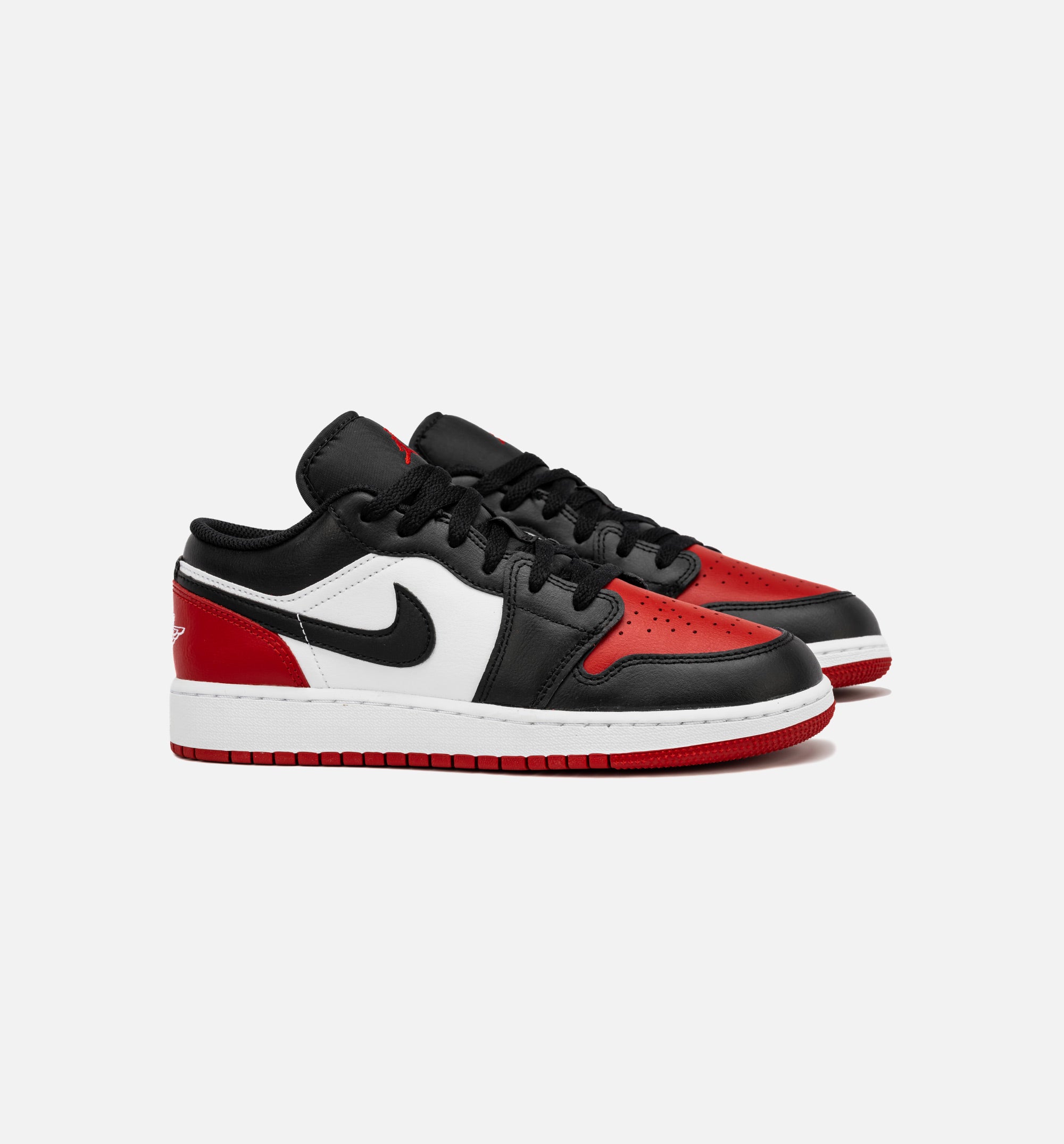Air Jordan 1 Low Bred Toe Grade School Lifestyle Shoe - Red/Black、mySite、dreamappss