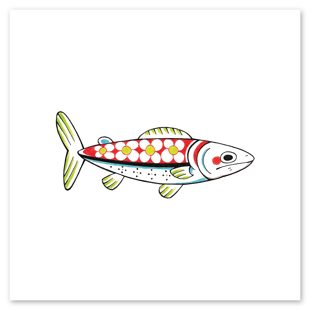  Daisy Fish Tattly Temporary Tattoos、mySite、ghnorth