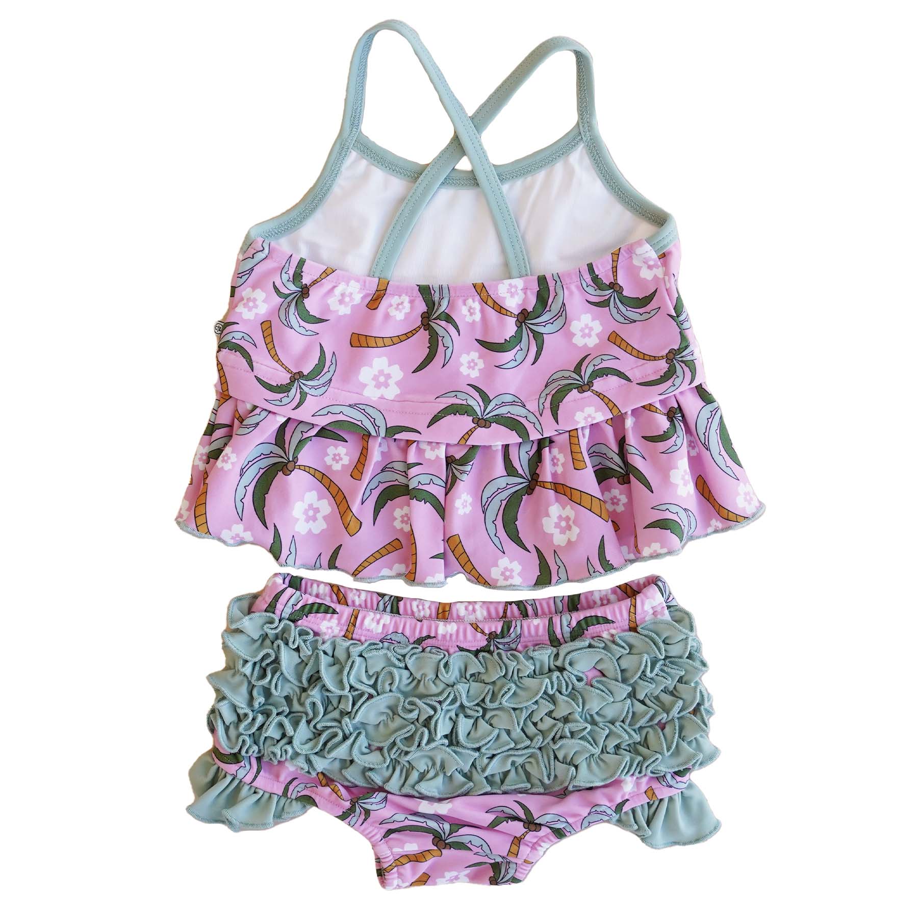  Two Piece Strappy Tankini with Ruffle Bottom | Palm Party、mySite、layawaytickets
