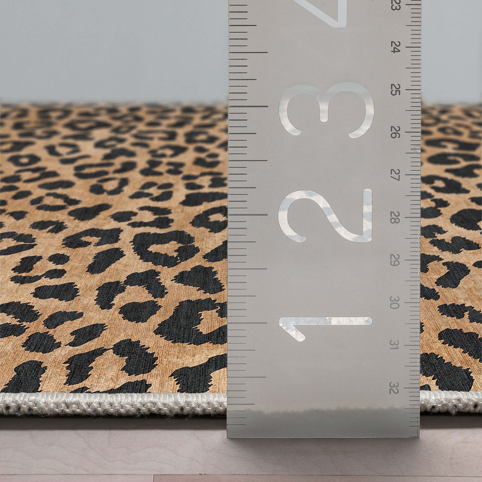 Animal Print Leopard Pattern Brown Flat-Weave Rug、mySite、gigharbornorthrealestate