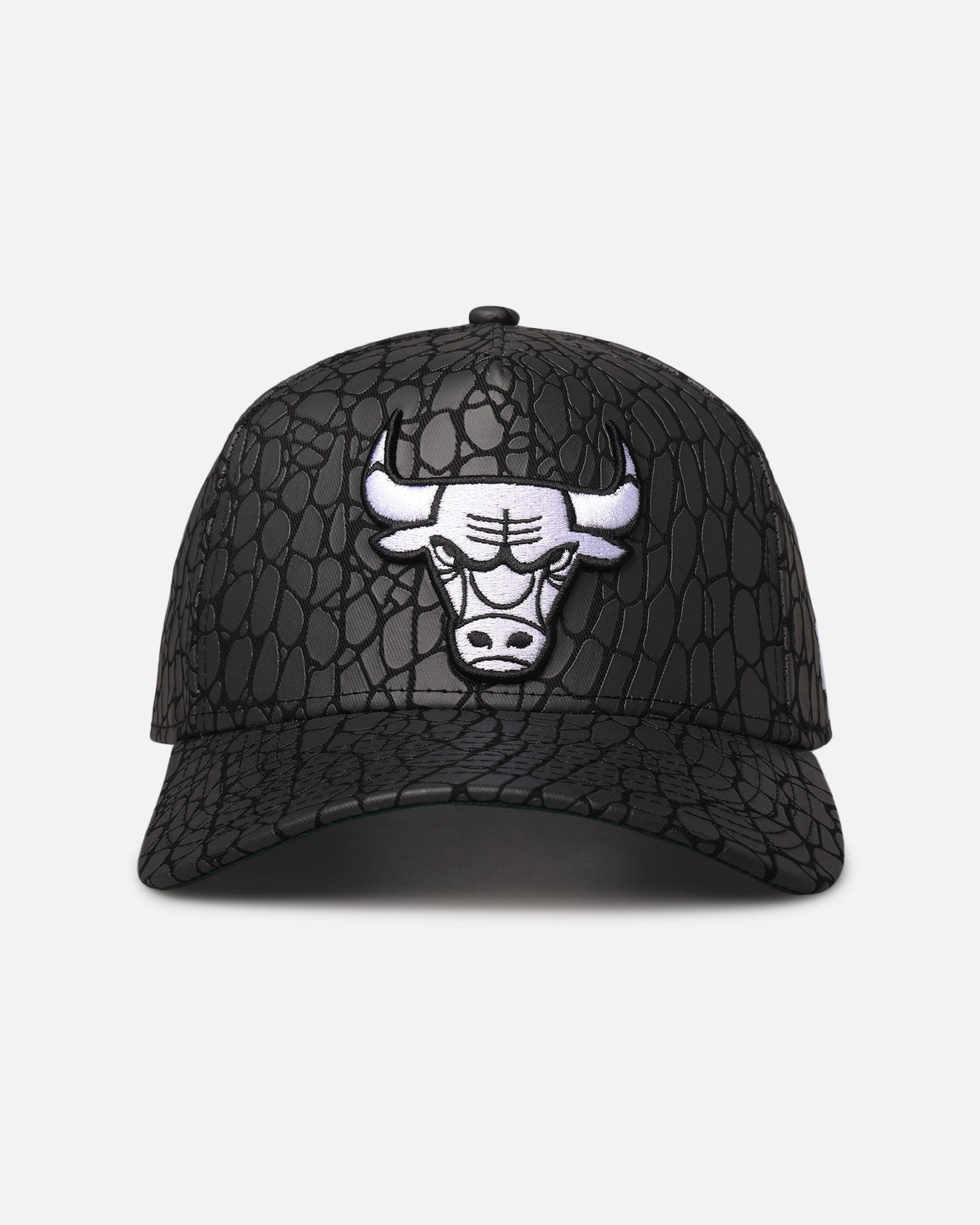 New Era Chicago Bulls 'Faux Croc' 9FORTY A-Frame Snapback Black、mySite、zt4zffjzw