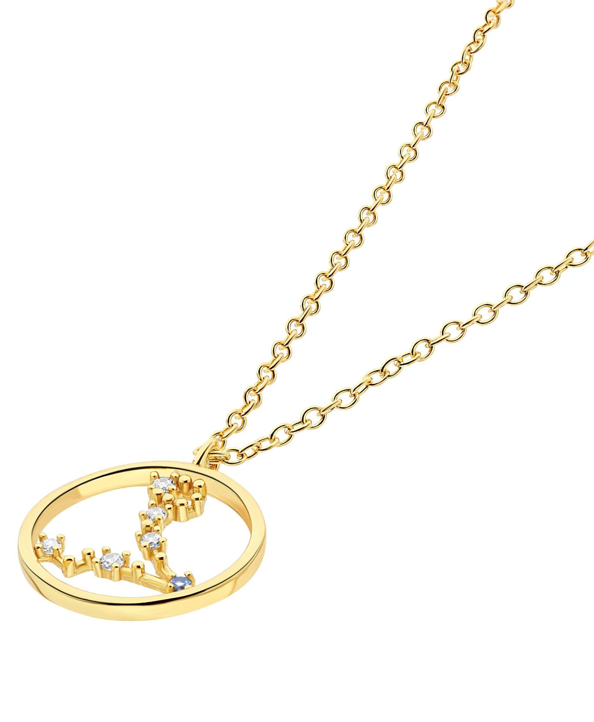  Zodiac Necklace Pisces 18ct Gold Plated