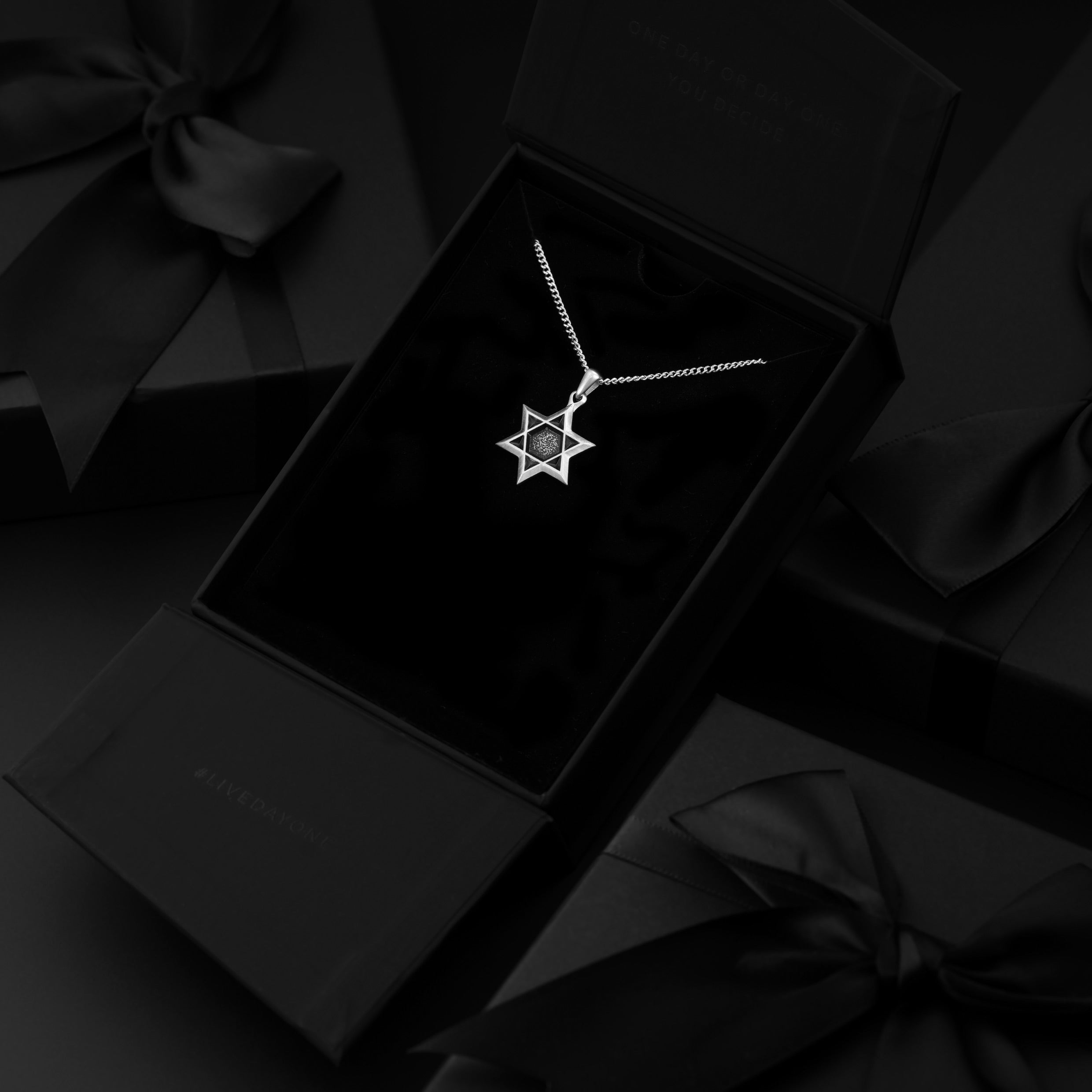  Star Of David Pendant - Silver