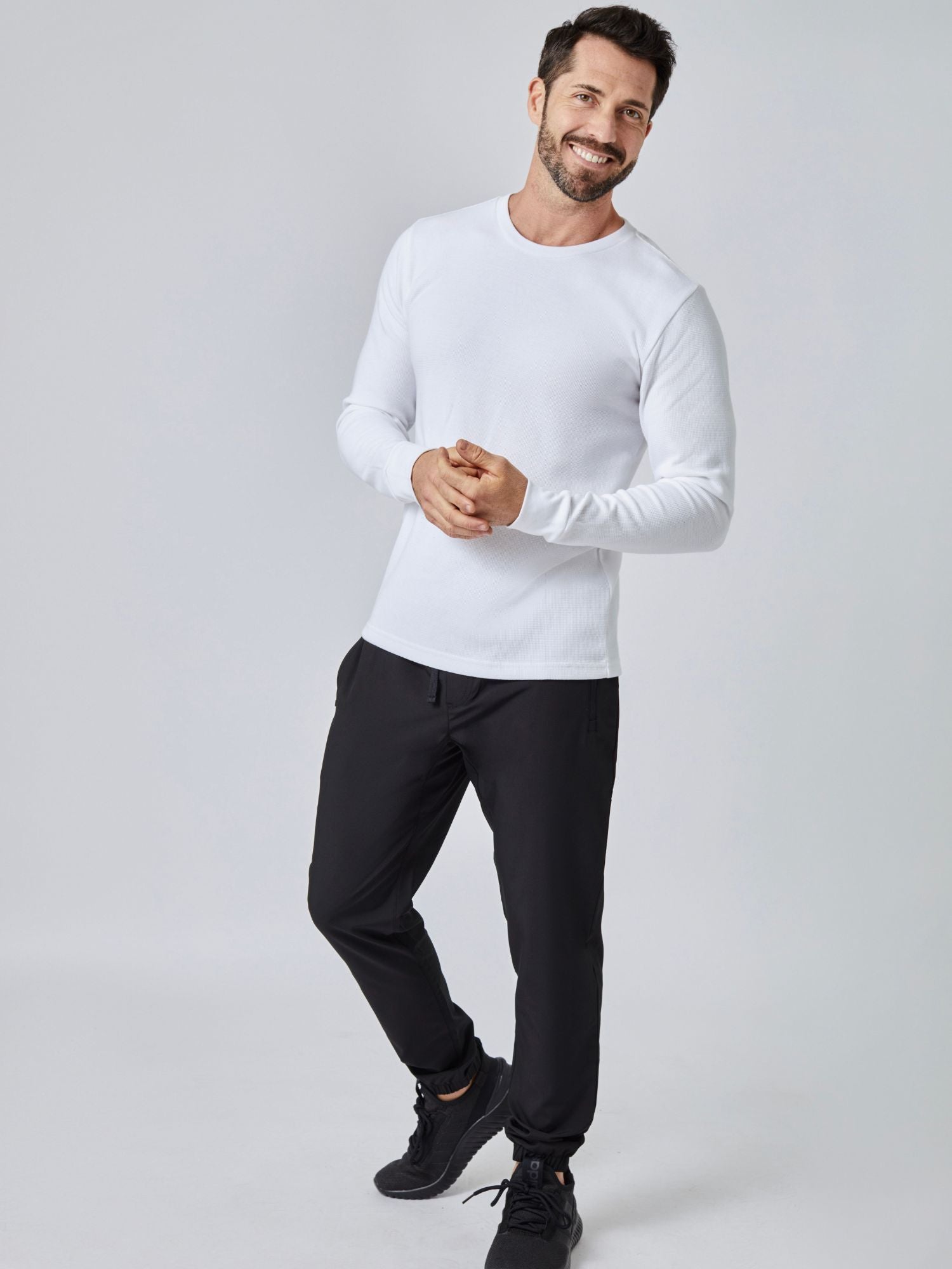  White Thermal Long Sleeve Crew、mySite、ghnorth