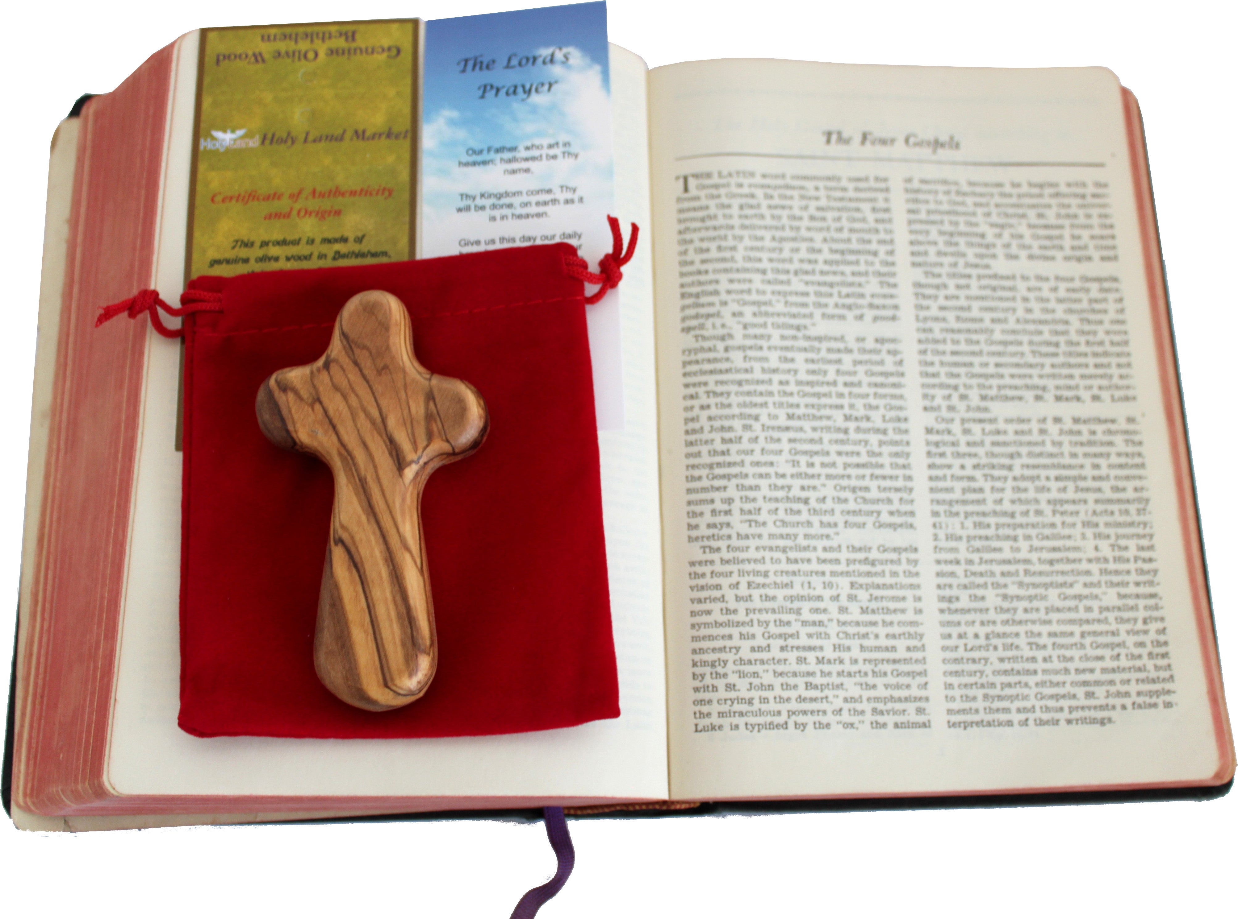  Holy Land Market Comfort/Holding Cross Also Known as Palm or Hand Cross With Velvet Bag And Two Certificates (4 Inches) ( 2 Crosses )、mySite、elrpsem3k