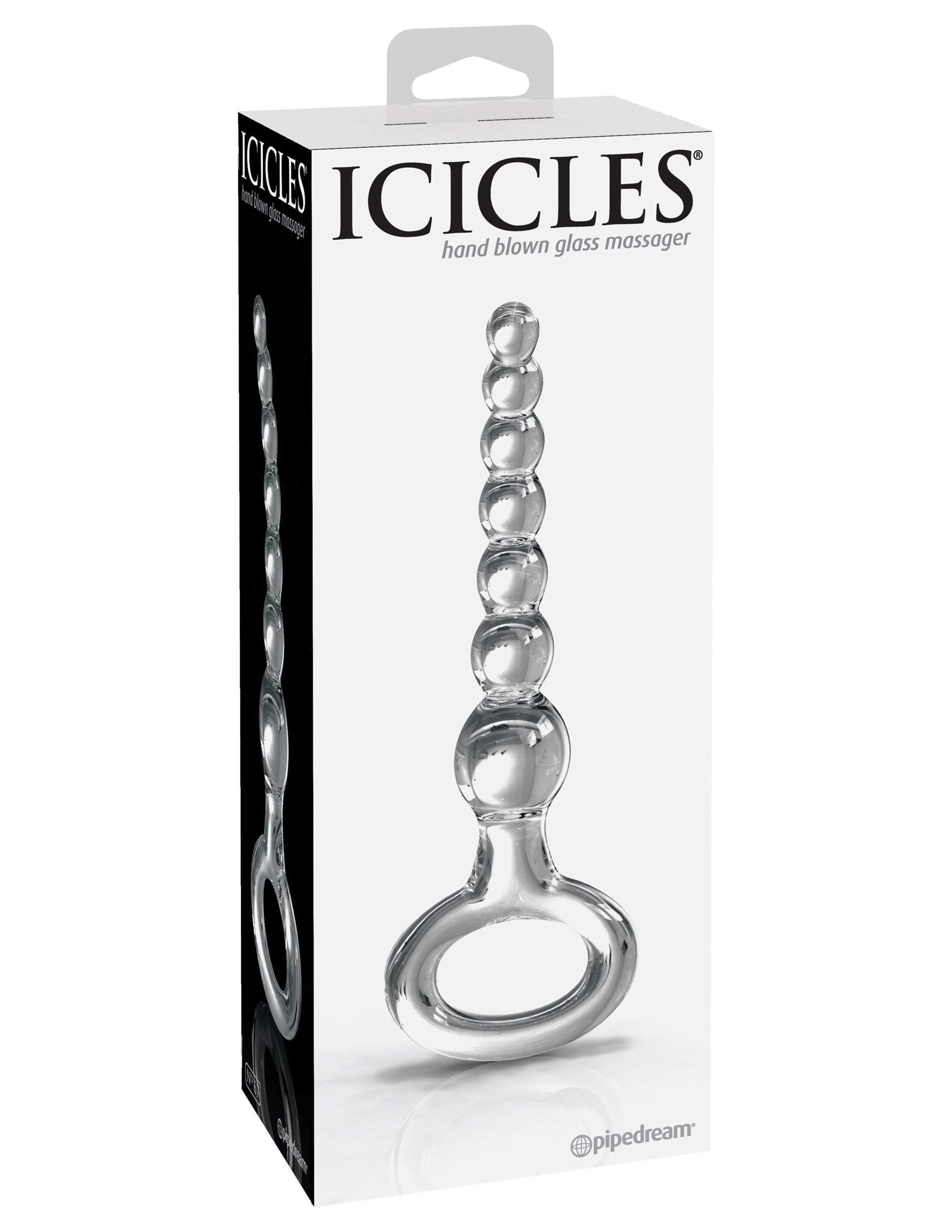 Icicles No. 67 Clear Glass Anal Beads for Men by Pipedream、mySite、bottomscart