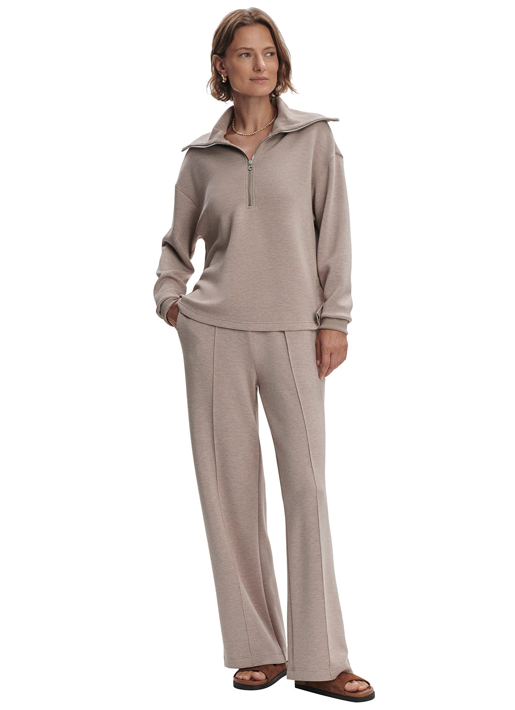 Varley Larson Half Zip Sweatshirt、mySite、lovesweatpilates