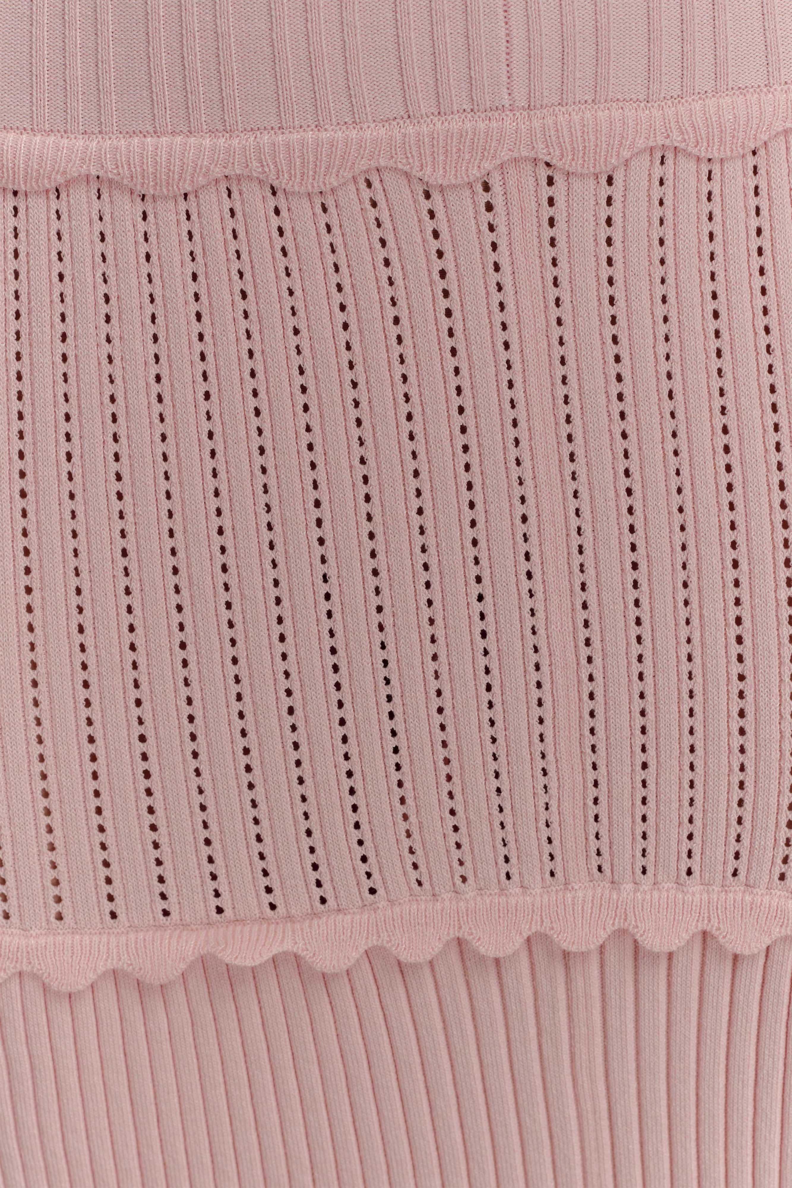 Finley Pointelle Knit Maxi Dress - Baby Pink、mySite、solidvoid