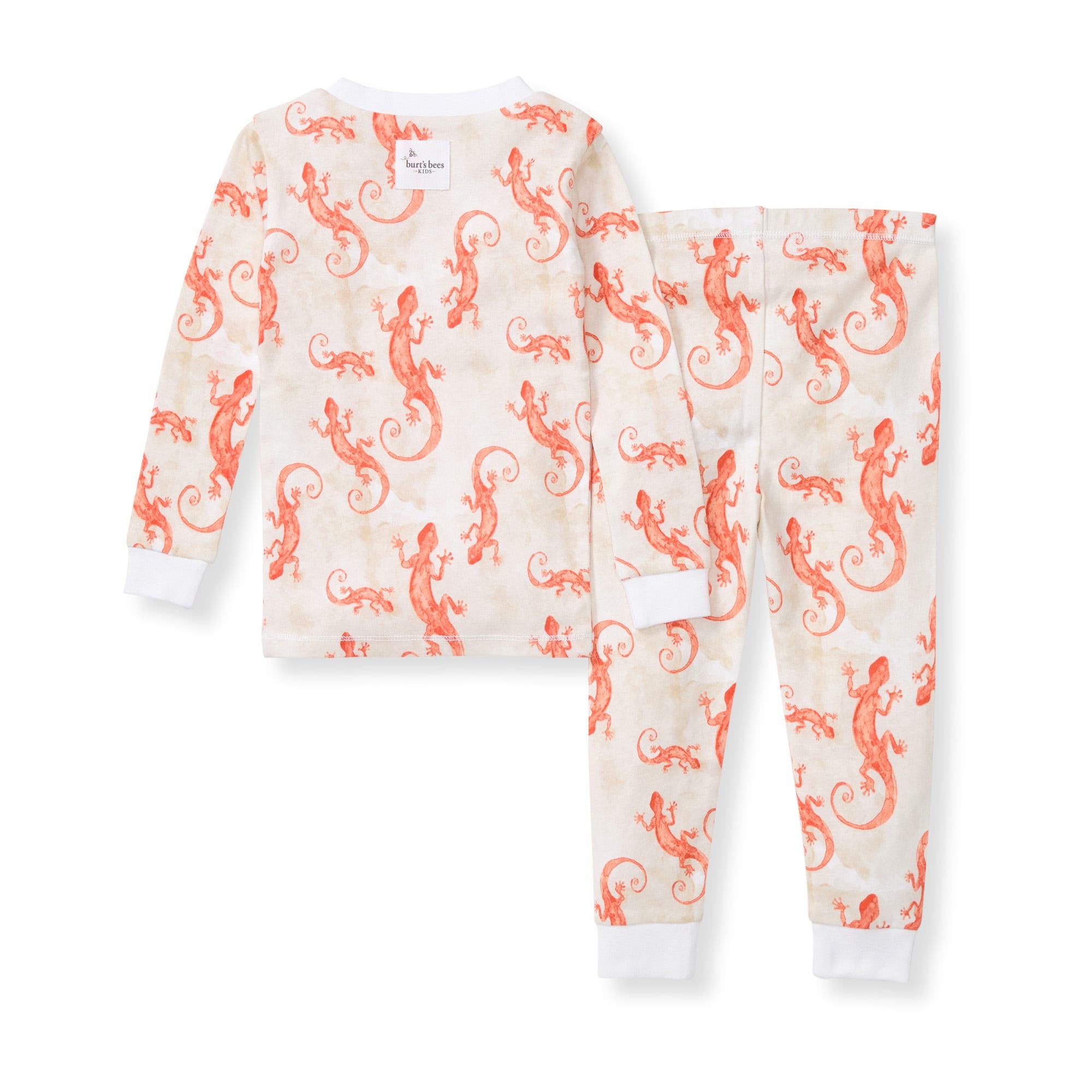 Watercolor Gecko Organic Cotton 2-Piece Pajamas、mySite、g9winljtr